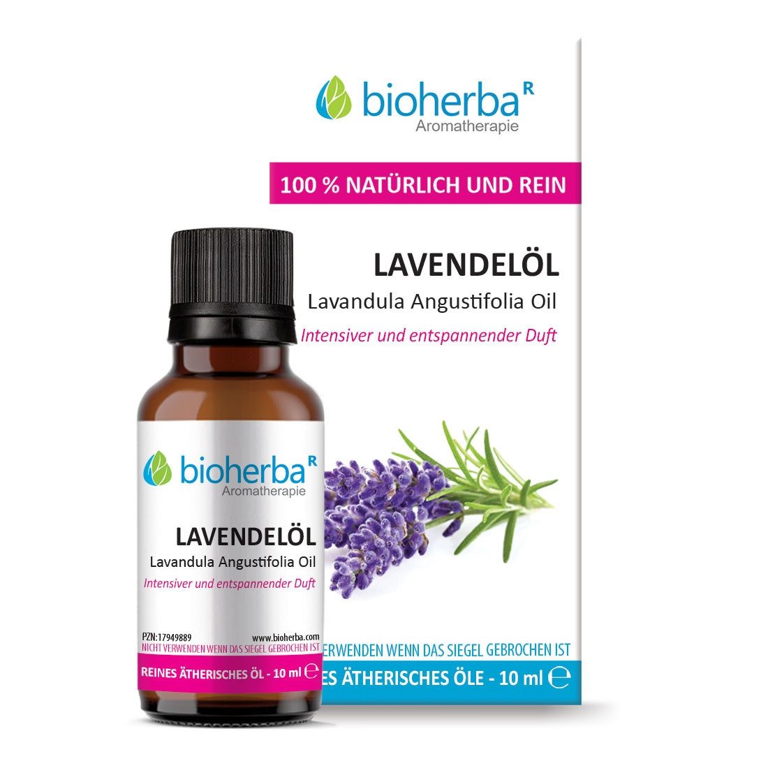 BIOHERBA R Pflege-Set Lavendelöl Reines ätherisches Öl 10 ml