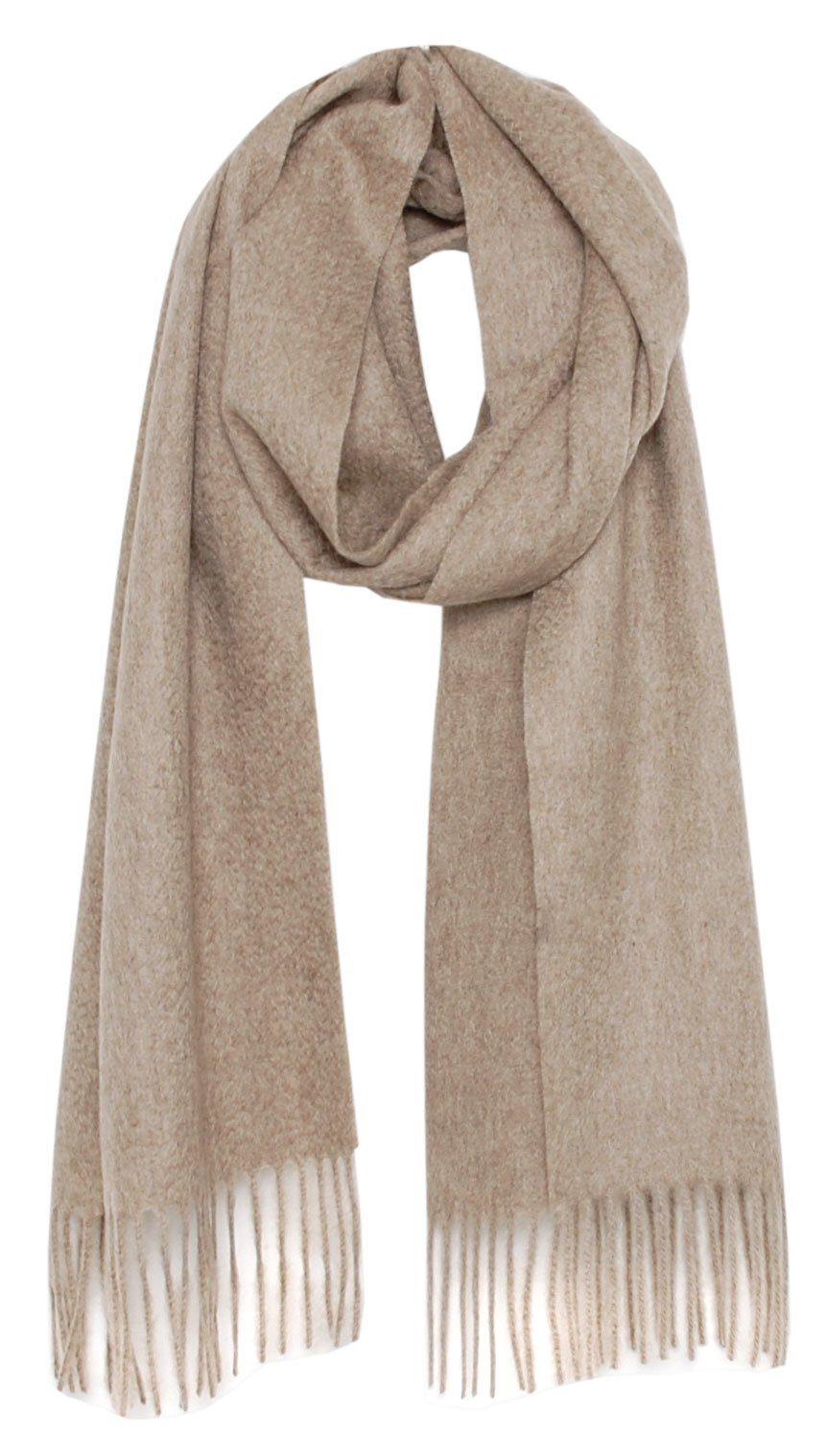 31 100% cm Qualität, Kaschmir/Cashmere – – Bovari Premium Damen taupe 180 Kaschmirschal Kaschmir Schal x