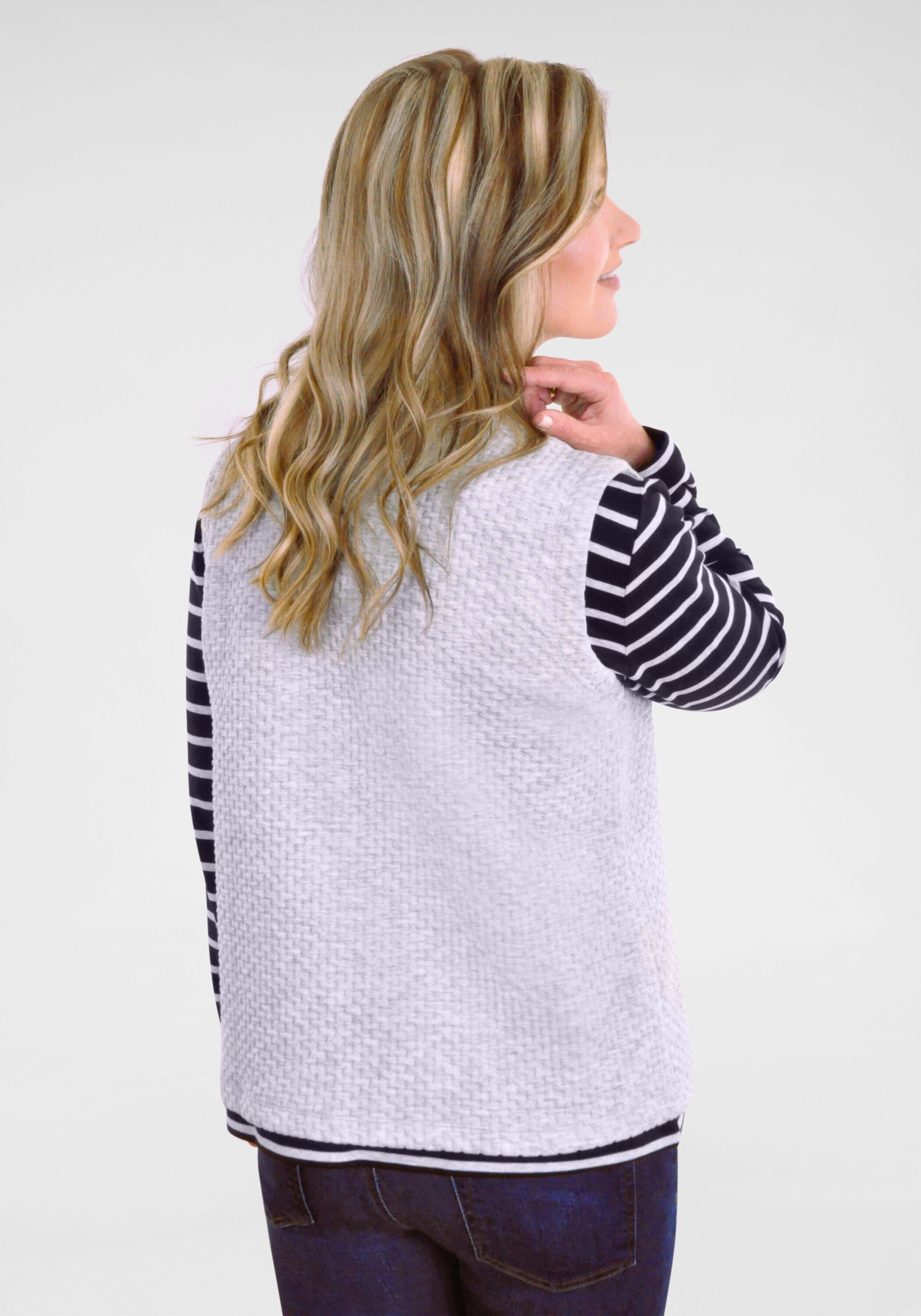 NAVIGAZIONE Sweatweste mit Struktur
