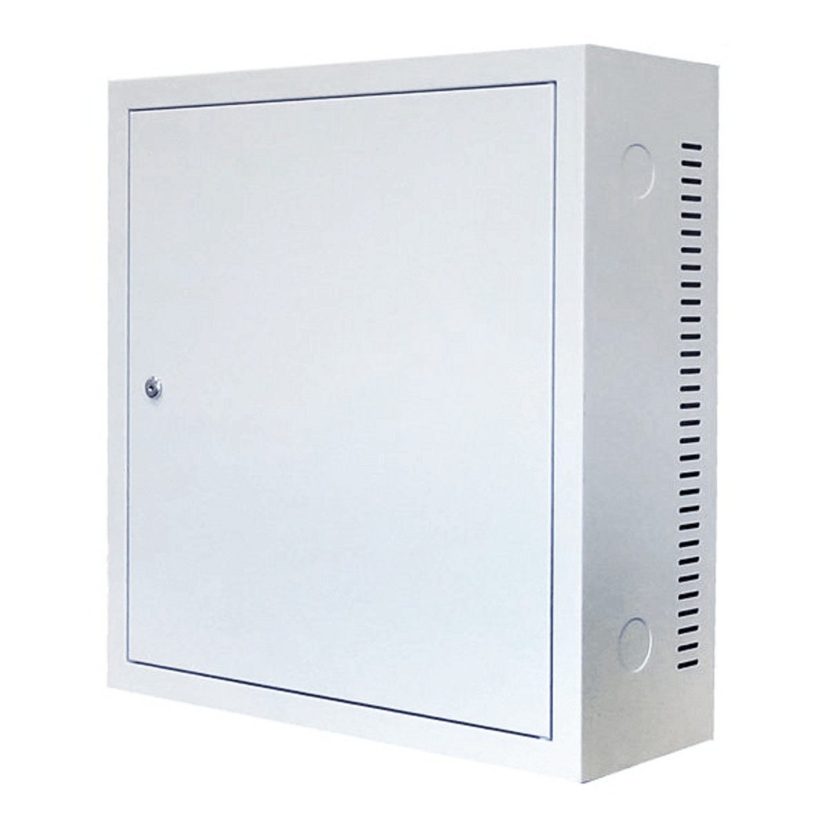 Wandgehäuse 3HE Wandschrank Weiß mit Metalltür 185mm tief