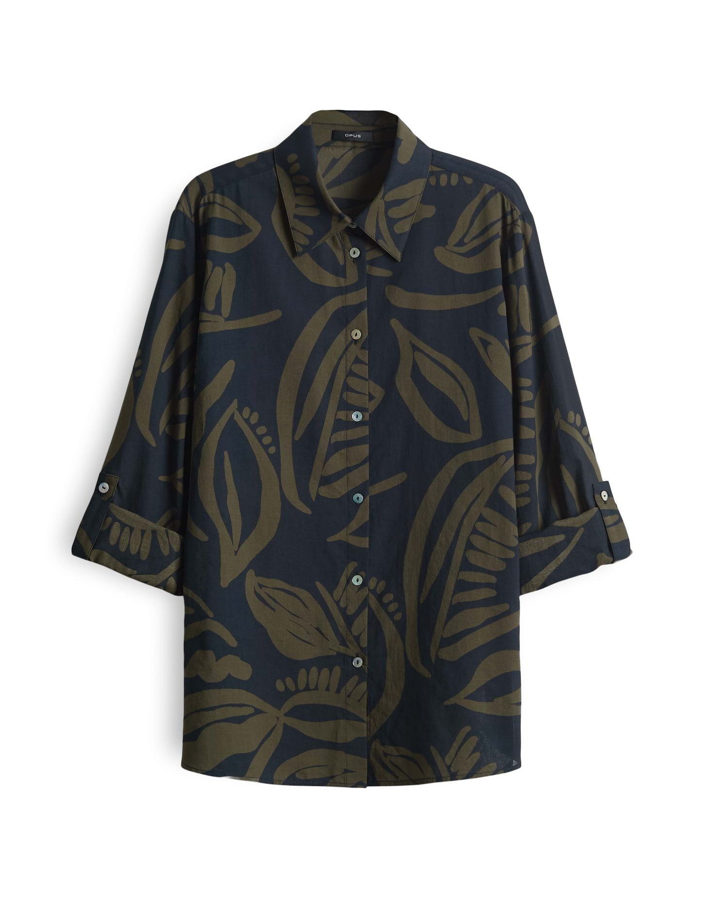 OPUS Langarmbluse FUMINE TROPICAL aus luftiger Baumwolle günstig online kaufen