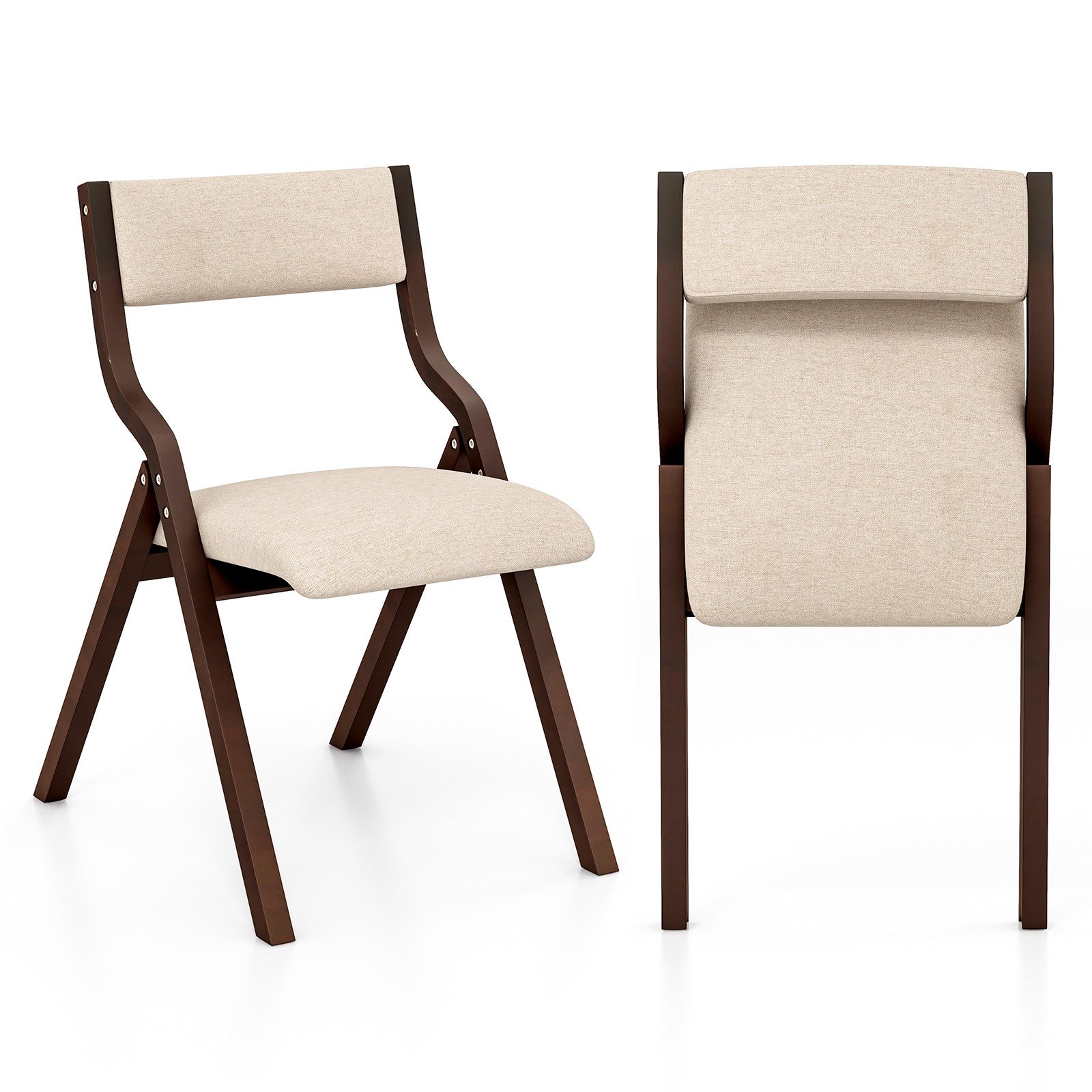 COSTWAY Klappstuhl (2er Set), Esszimmerstuhl klappbar, günstig online kaufen