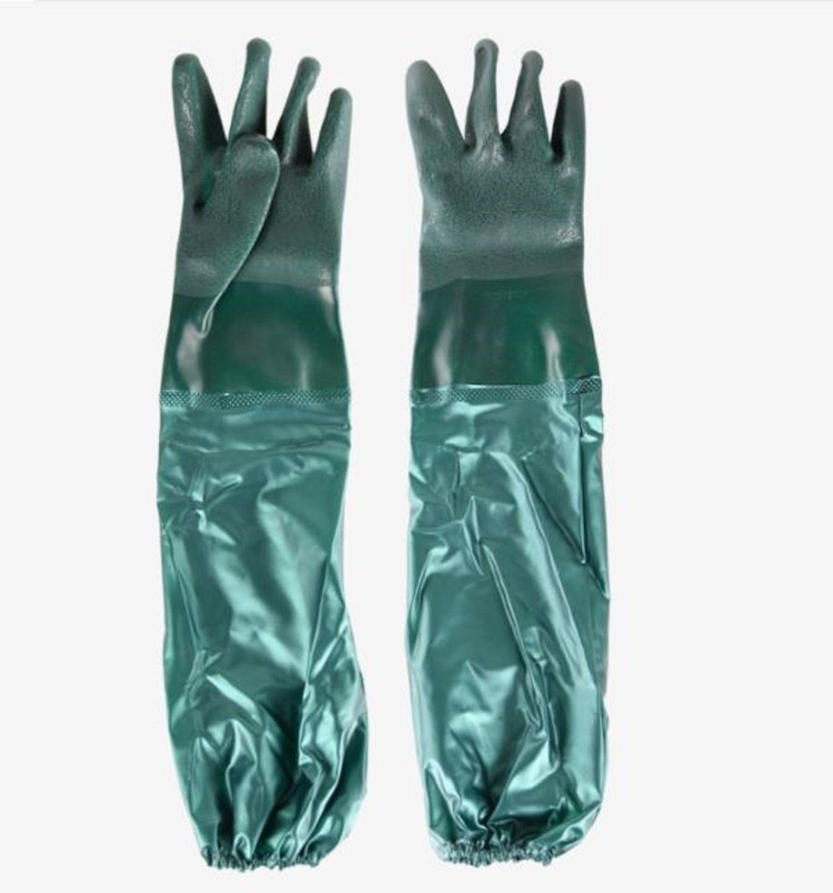esschert design Gartenhandschuhe Teich Перчатки extra lang Wasserfeste Gummi Abfluss Elastische