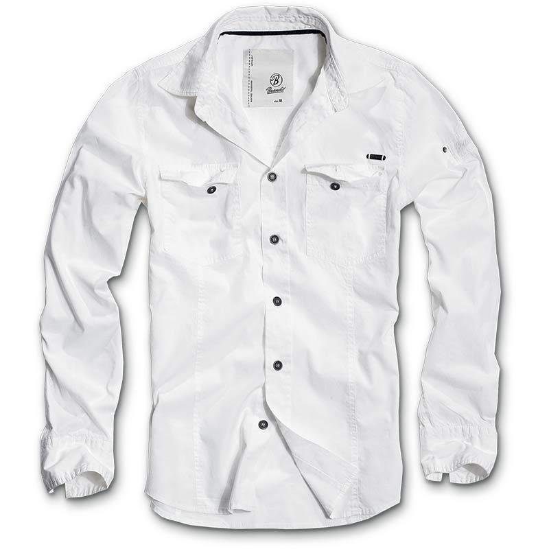 Funktionsshirt White Brandit SlimFit Hemd