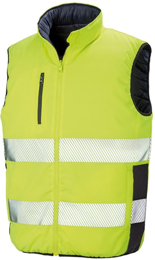 Warnweste Herren Reversible Soft Padded Safety Gilet