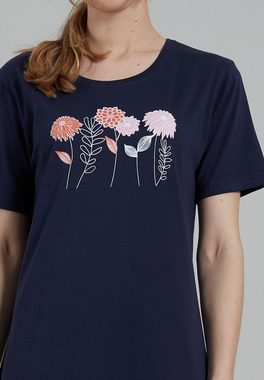 GÖTZBURG Nachthemd mit kleinen floralen Details, knielang