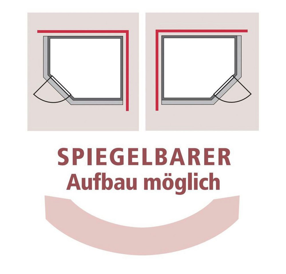 Thumbnail - Karibu Sauna Milaja, BxTxH: 151 x 151 x 198 cm, 68 mm, (Set) ohne Ofen