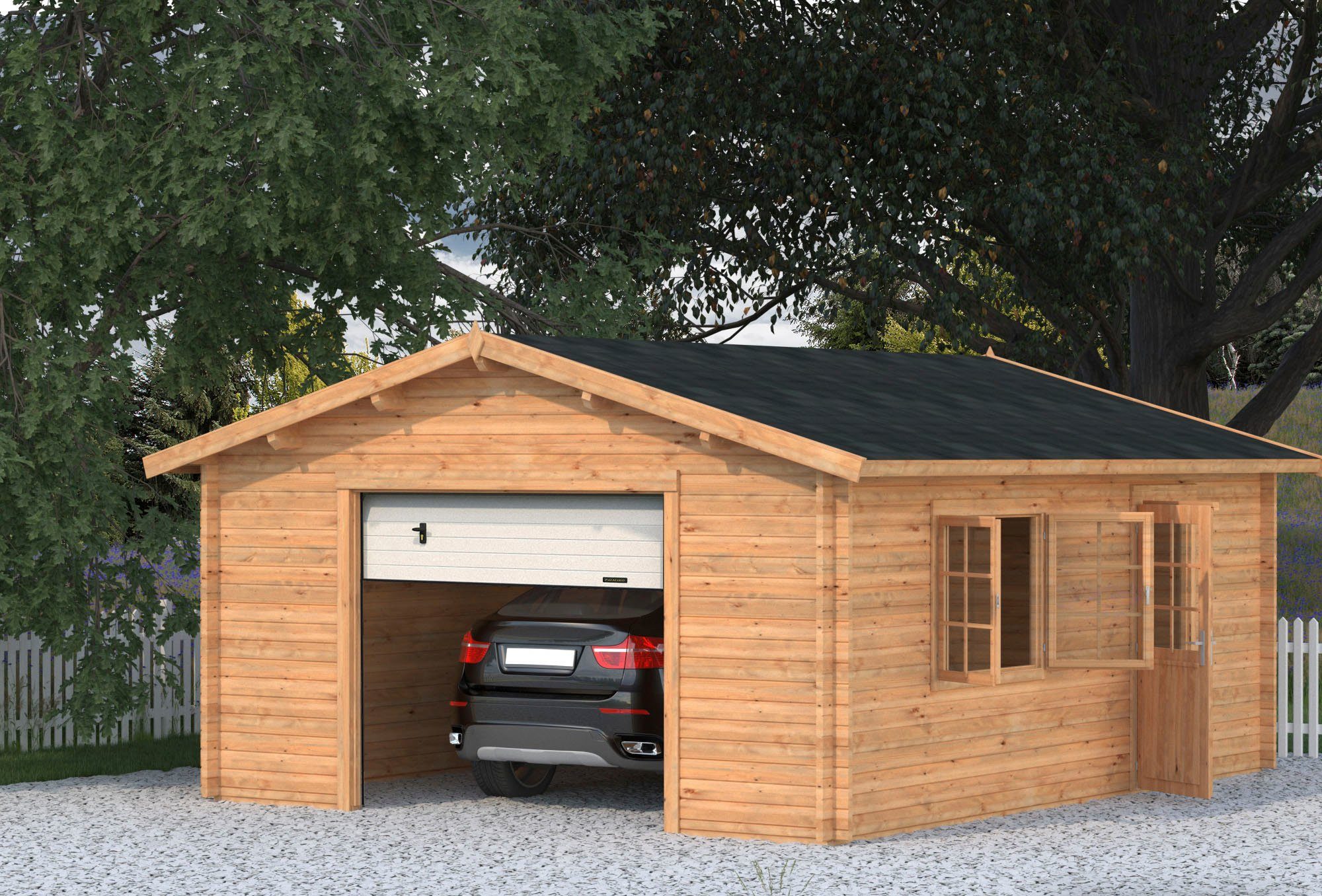 hellbraun Roger, cm, Palmako BxTxH: Sektionaltor, Garage mit 514x598x287