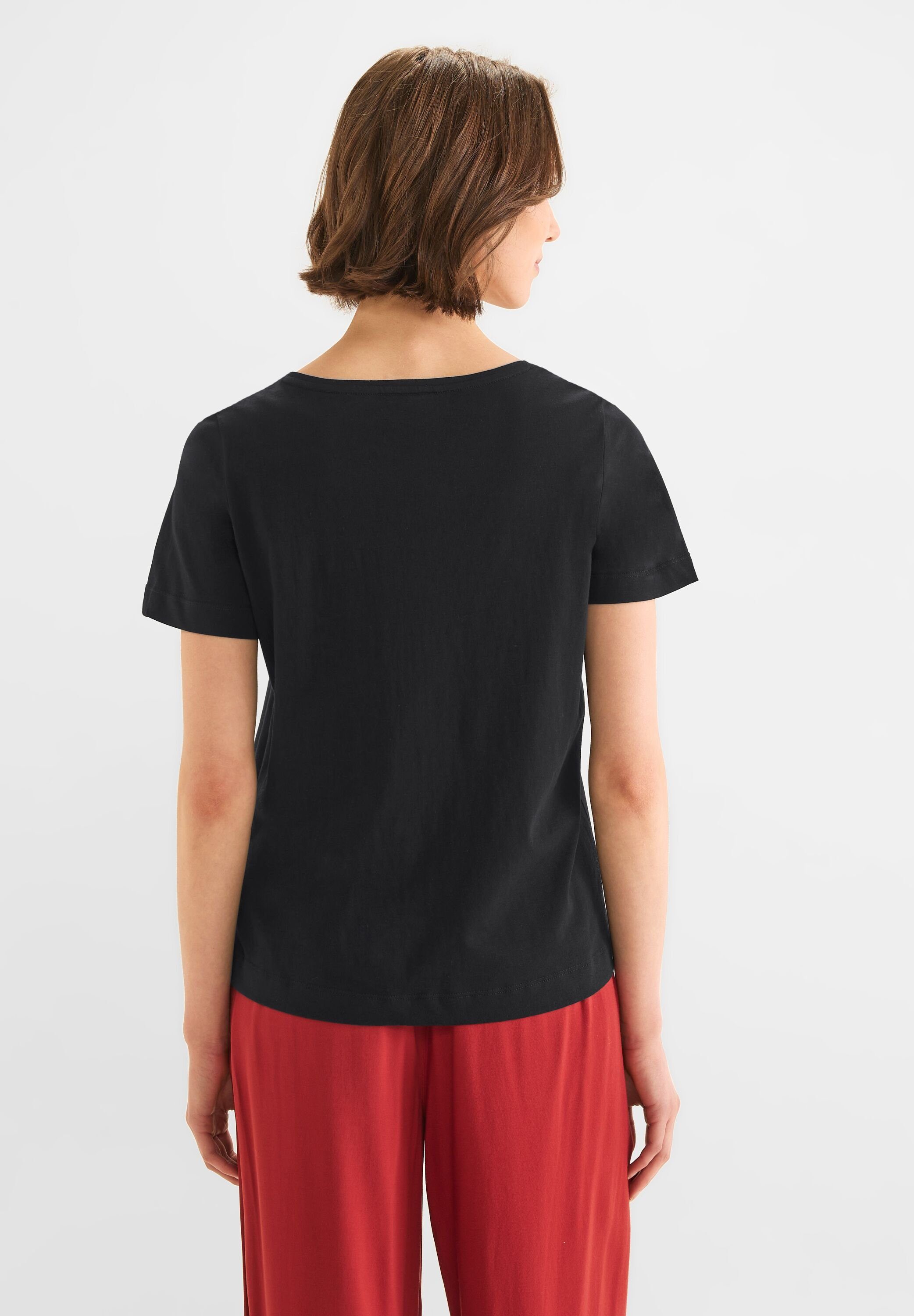 ONE aus Baumwolle T-Shirt STREET reiner Black