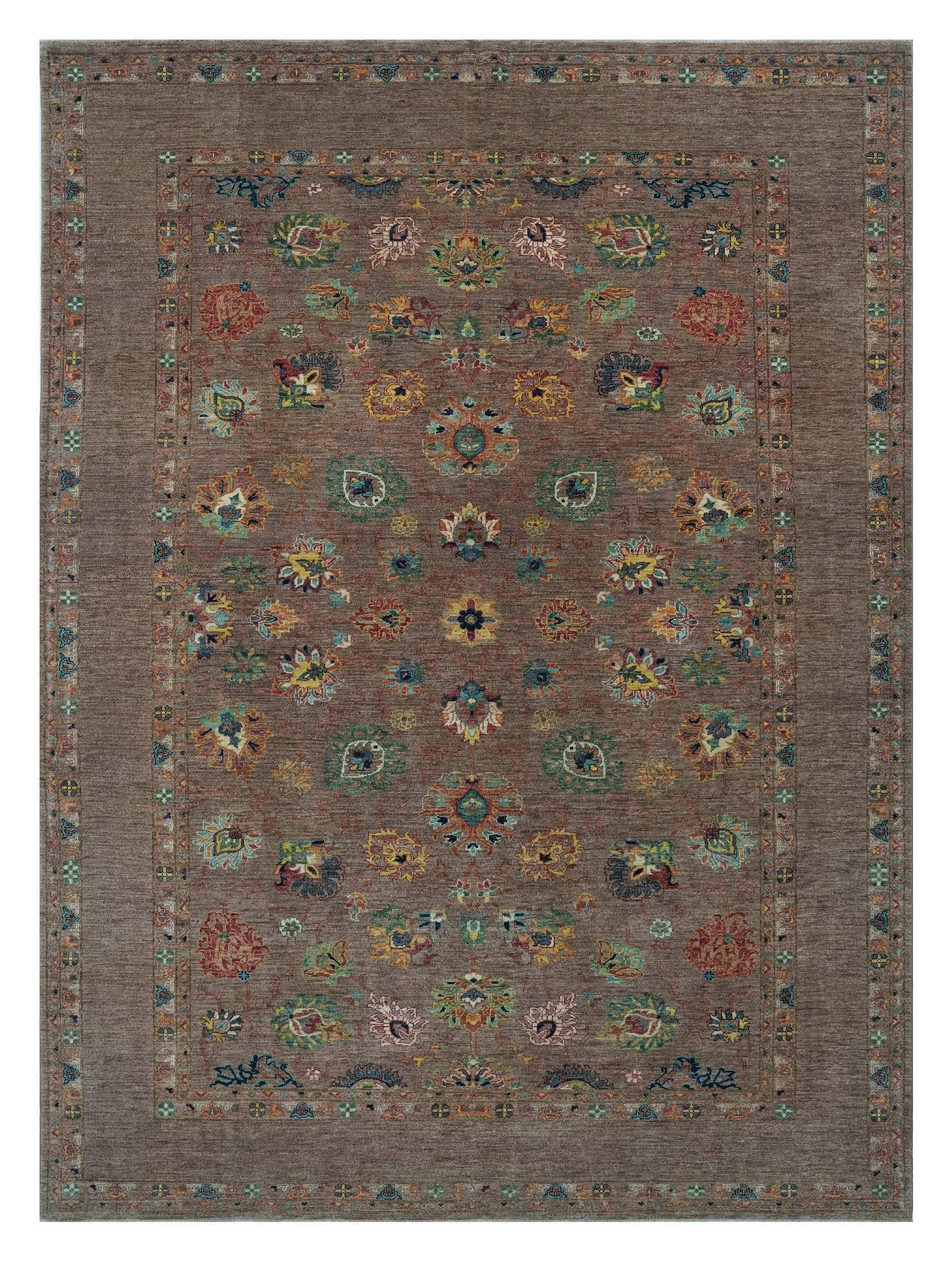 CABBEL Orientteppich 337x249 cm Farahan Braun Schurwolle Handgeknüpft Klassisch Unikat, rechteckig, Höhe: 7 mm, 100% Schurwolle – weich, pflegeleicht, solide Knüpfdichte