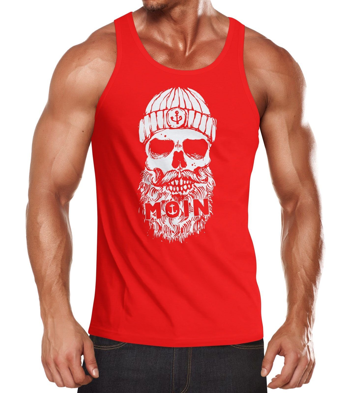 Neverless Tanktop »Herren Tank-Top Moin Totenkopf Anker Skull Muskelshirt  Muscle Shirt Neverless®« mit Print online kaufen | OTTO