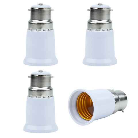 Intirilife Lampenfassung, (4-St), 4x G9 auf E14 Lampensockel Adapter in WEISS