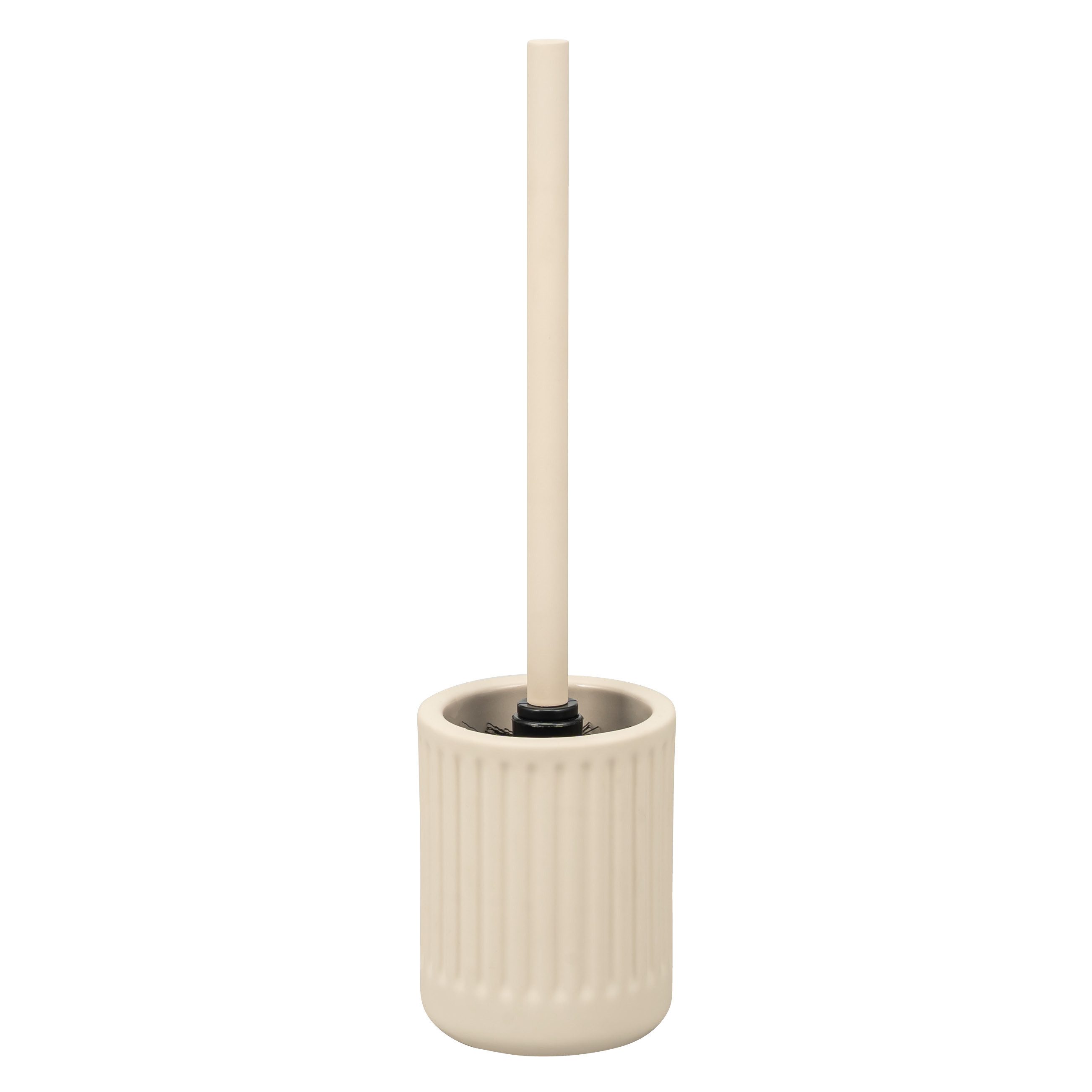 eluno WC-Garnitur CASCINA inkl. 1x Ersatzbürstenkopf, Keramik, (1-tlg), inkl. Ersatzbürstenkopf