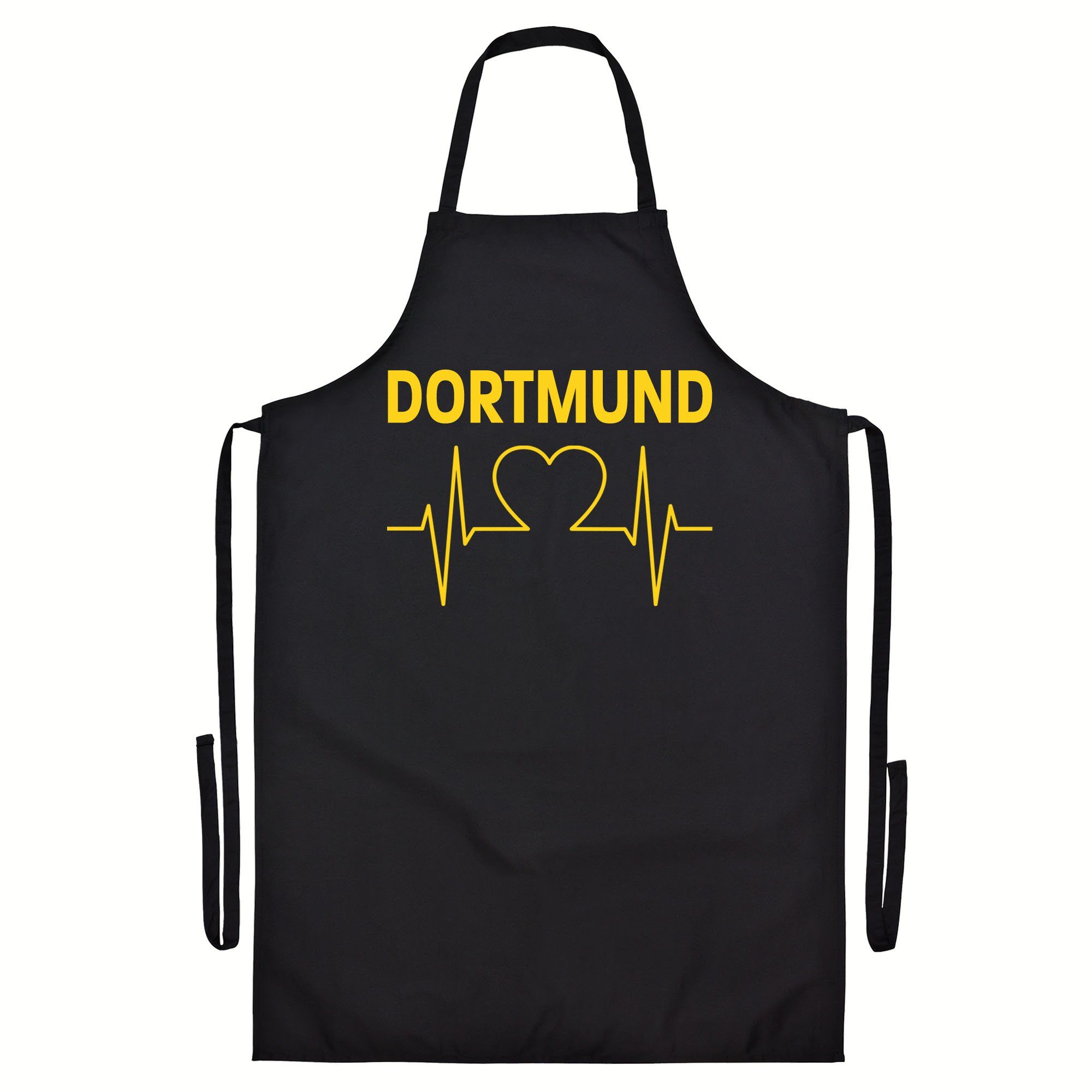 multifanshop Grillschürze Dortmund - Herzschlag - Schürze