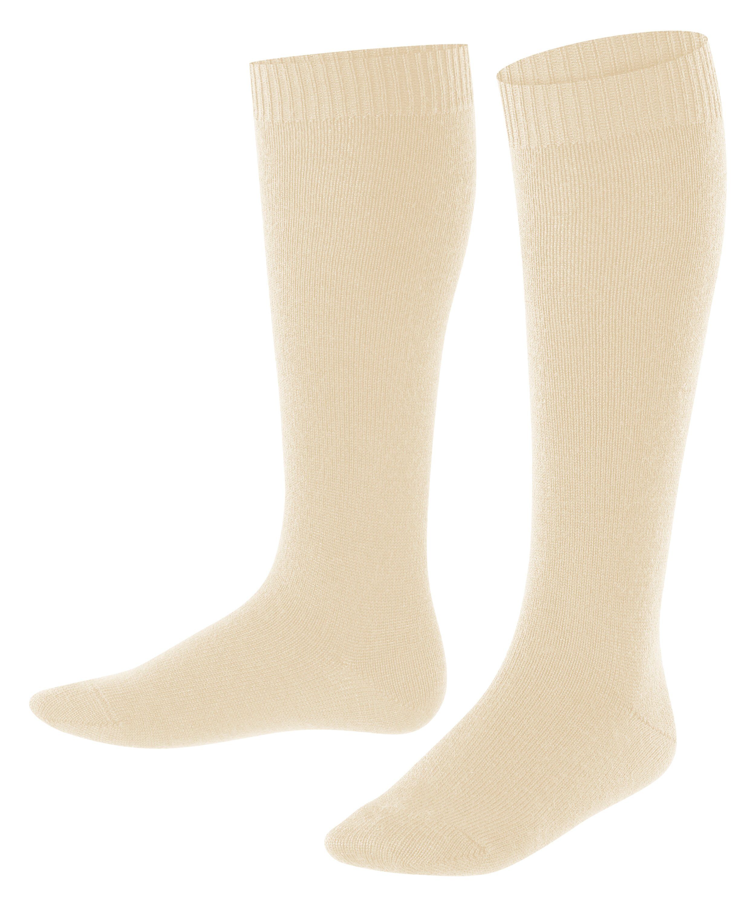 Baumwolle/Merinowolle-Mix cream Comfort FALKE (4011) Kniestrümpfe (1-Paar) Wool