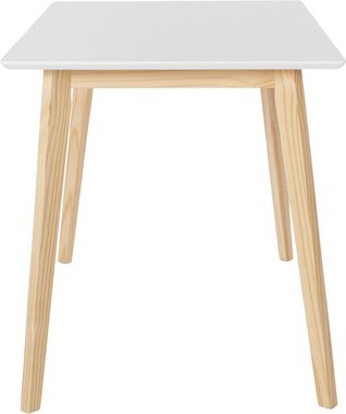 INOSIGN Esstisch Cody, mit Beinen aus Massivholz eckige MDF-Tischplatte, in 2 Farbvarianten