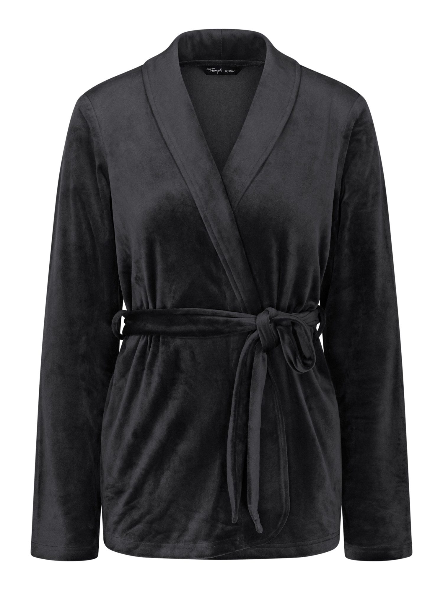 Triumph Morgenmantel Sensual Velour Robe Top, aus weichem Velour - mit Taillengürtel