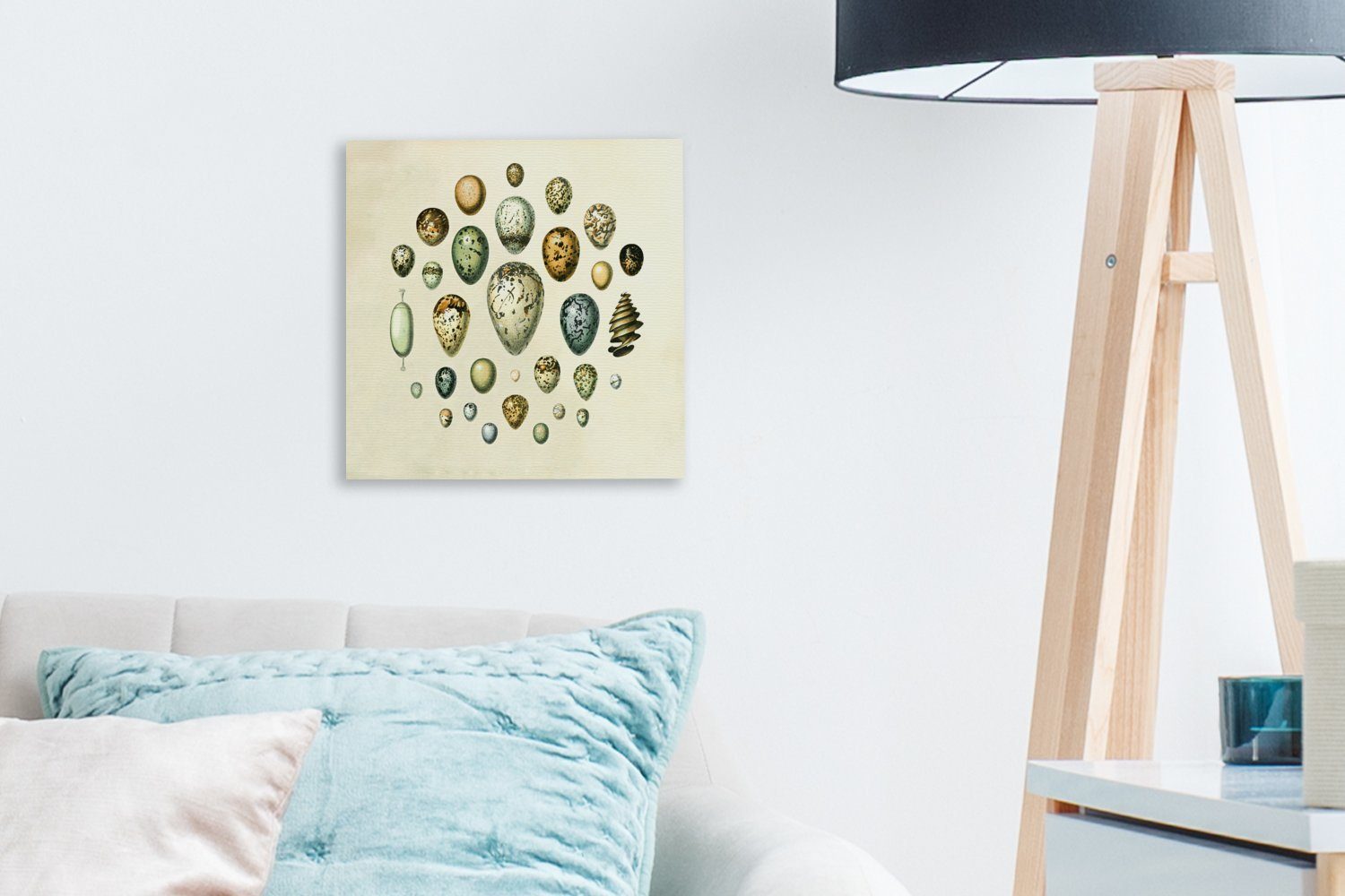 OneMillionCanvasses® Leinwandbild Ei Schlafzimmer Bilder - St), für (1 Gestaltung, Tiere - Leinwand Wohnzimmer