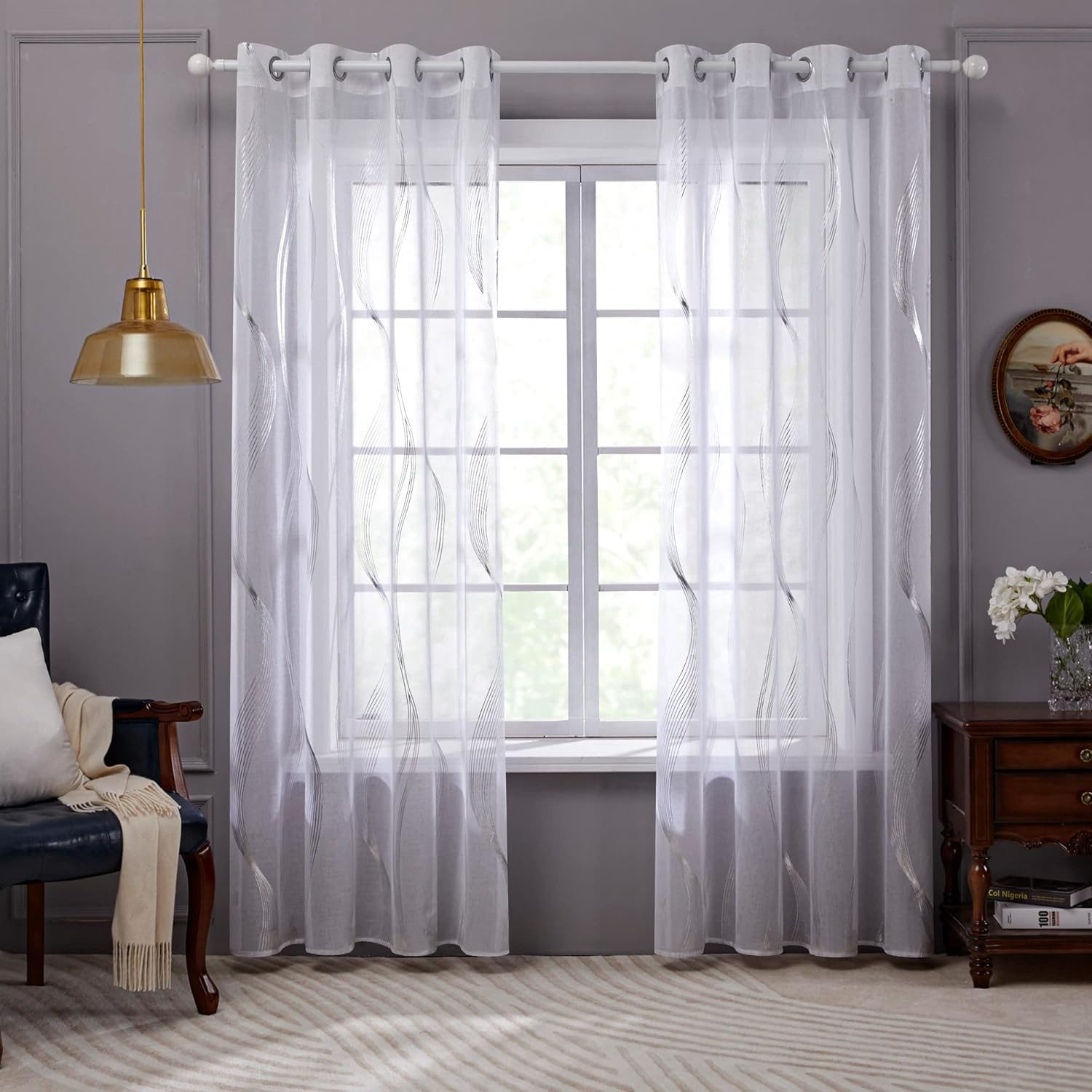 Deconovo Vorhang Voile Gardinen Ösenschal Transparent günstig online kaufen