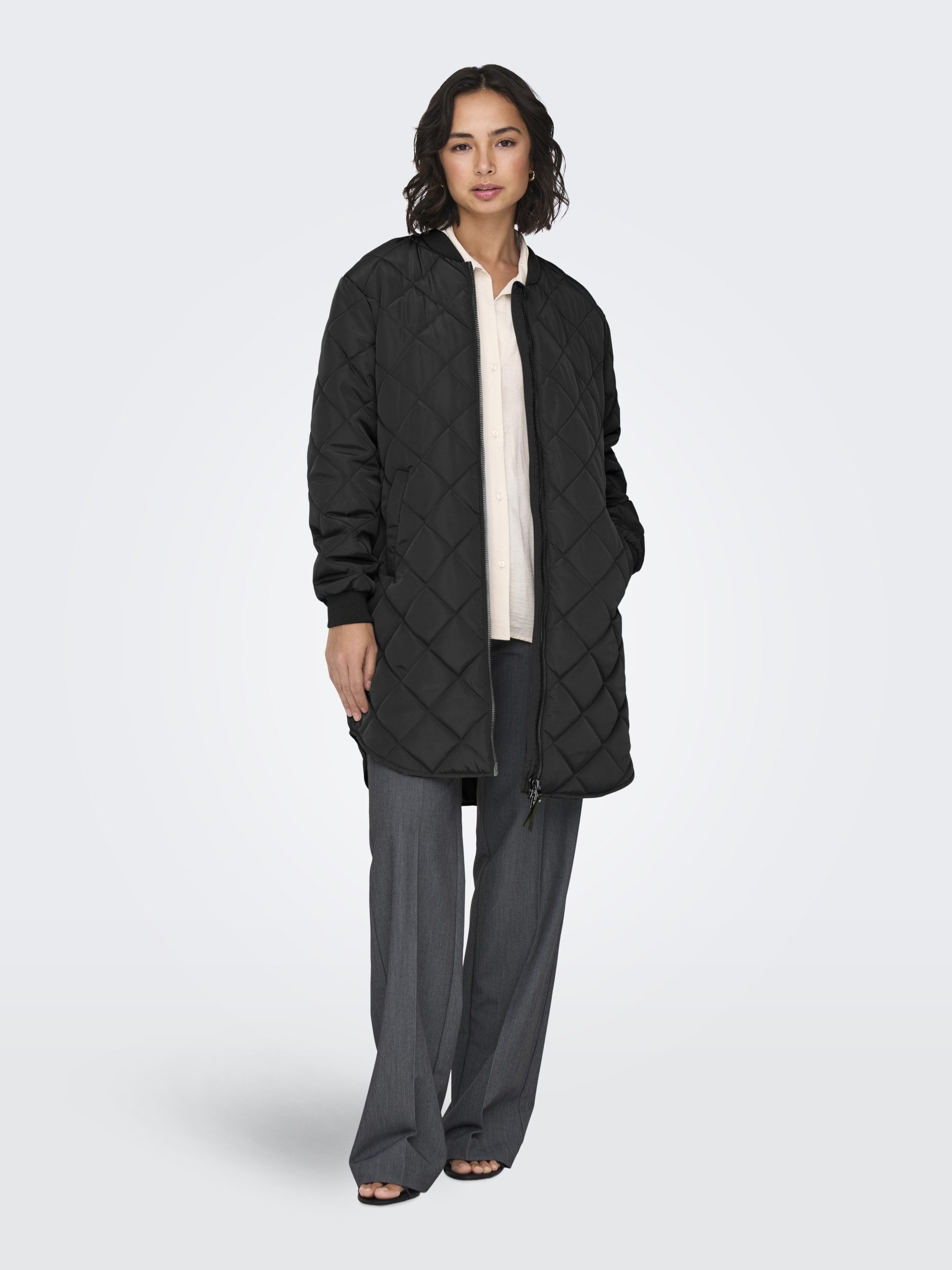 ONLY Blouson ONLJESSICA QUILTED COAT ZIP CC OTW Black günstig online kaufen