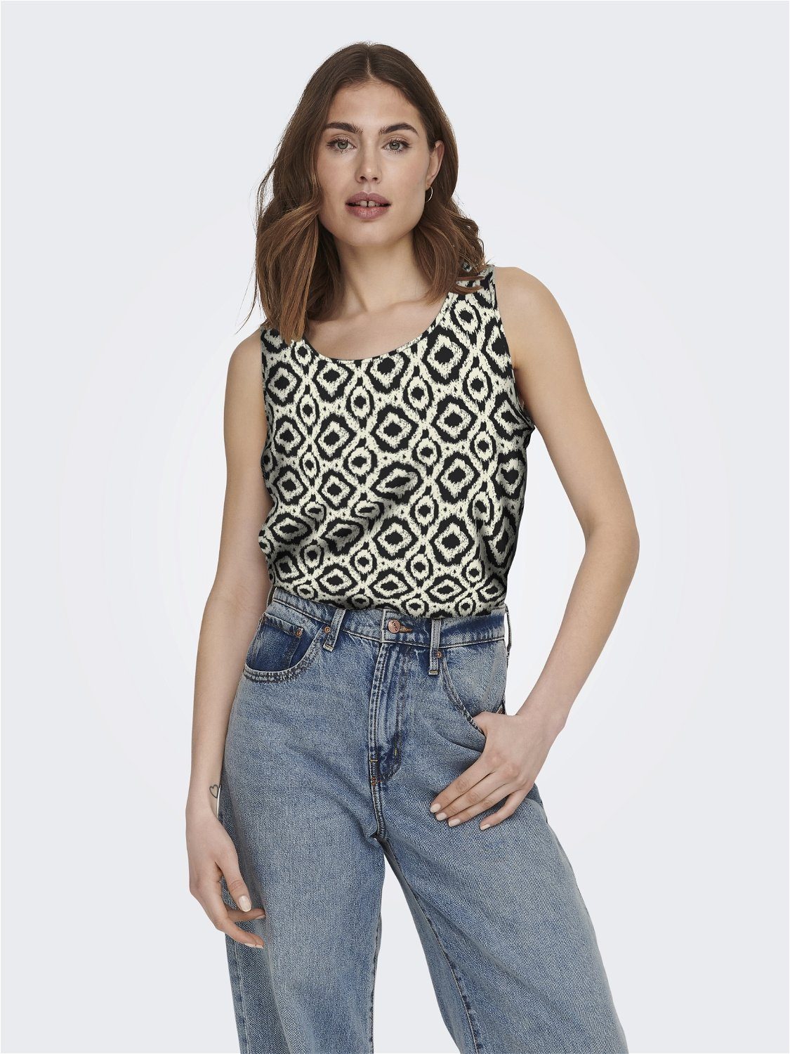 ONLY Blusenshirt ONLNOVA LIFE S/L TOP AOP PTM