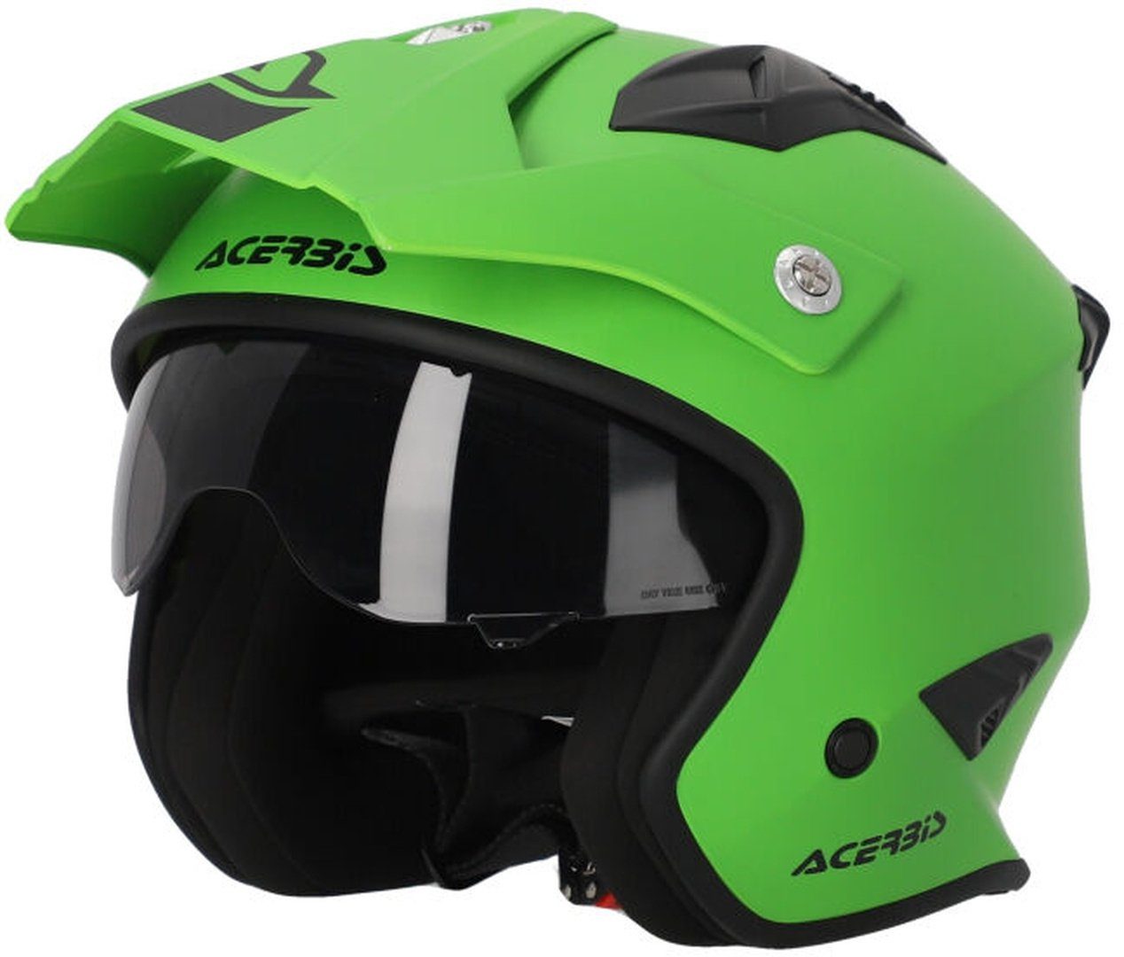 Acerbis Motorradhelm Aria 2023 Solid Jethelm, Integriertes Sonnenvisier