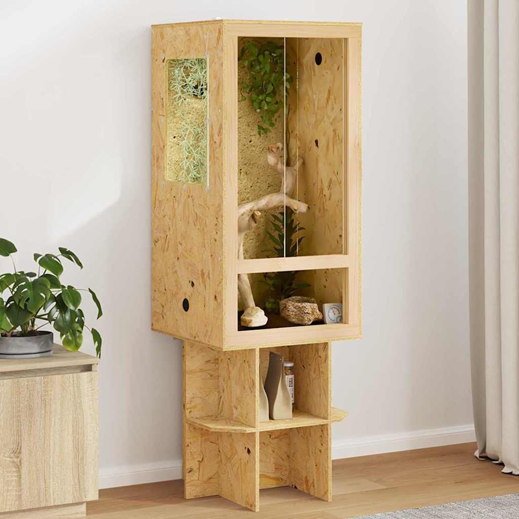 vidaXL Terrarium Terrarium Braun 50 x 50 x 150 cm OSB