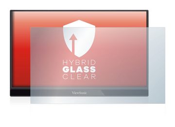 upscreen flexible Panzerglasfolie für ViewSonic VG1655, Displayschutzglas, Schutzglas Glasfolie klar