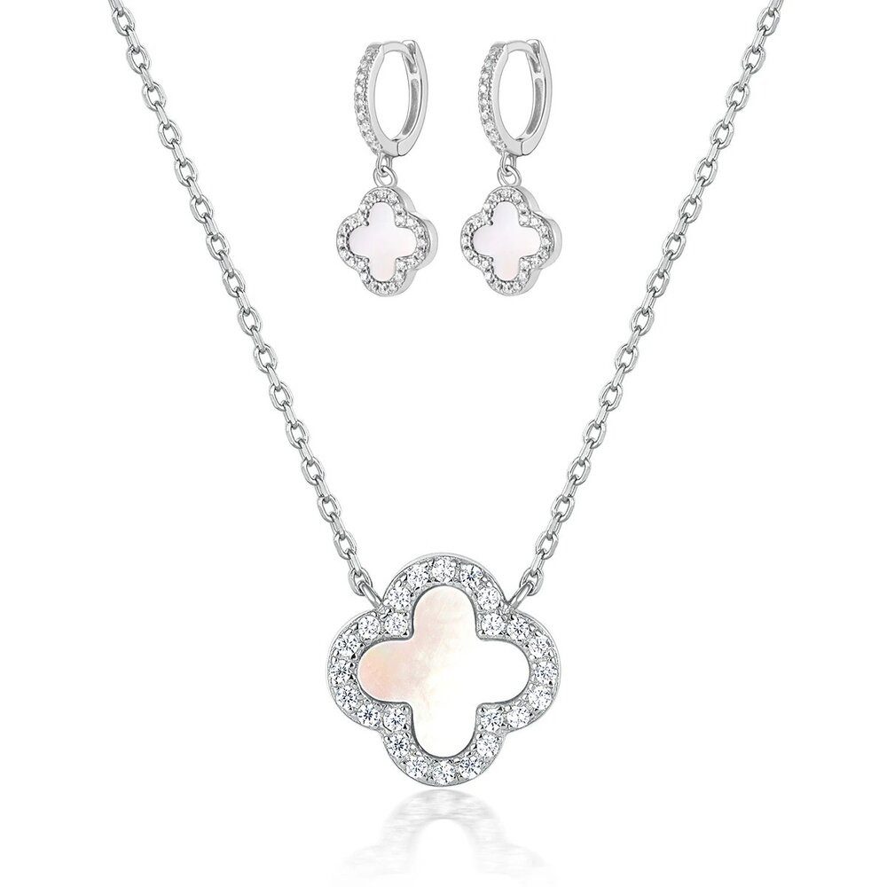 ROUGEMONT Perlenketten-Set Perlenkette mit Halskette +Ohrringe günstig online kaufen