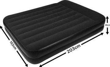 Avenli Luftbett Luftmatratze selbstaufblasend 203x152x46 cm, (Doppelbett für 2 Personen), mit beflockter Oberfläche