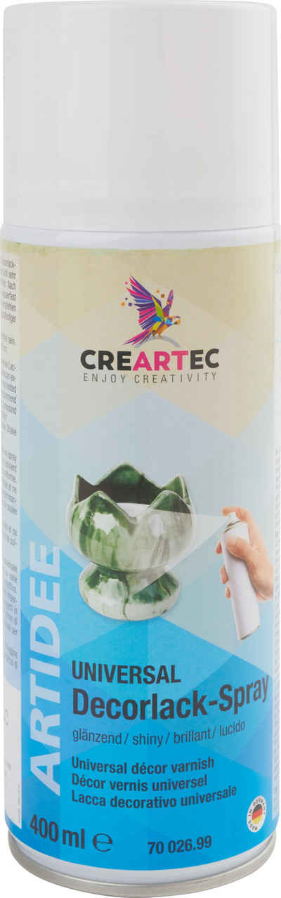 CREARTEC Bastelkleber Klarlack-Spray Universal-Decorlack-Spray, 400 ml