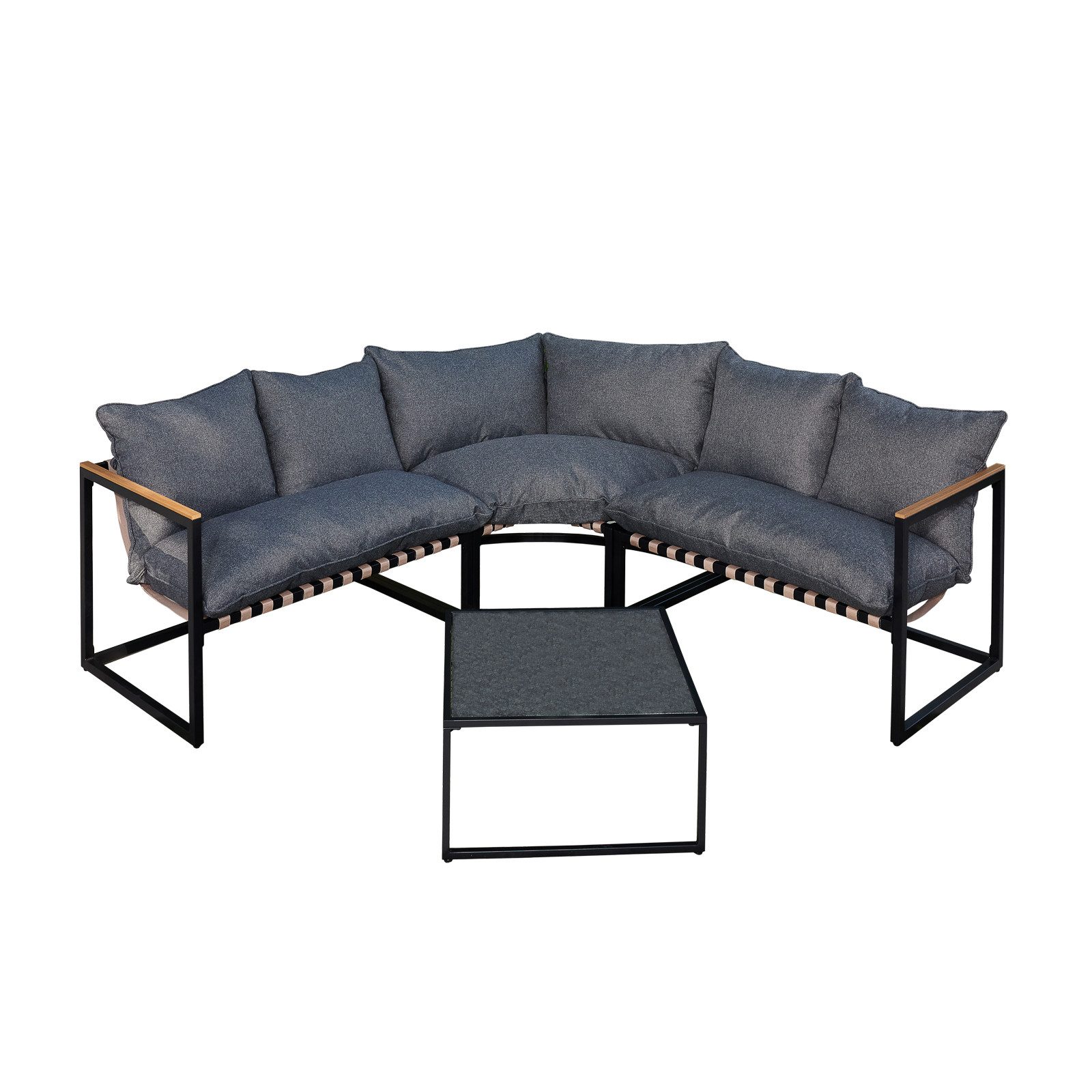 HTI-Living Gartenlounge-Set Terrassenmöbel Ecklounge Cirella, (Set, günstig online kaufen