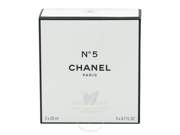 CHANEL Eau de Toilette Chanel No 5 Eau de Toilette Twist and Spray 3 x 20 ml mit Zerstäuber, 1-tlg.