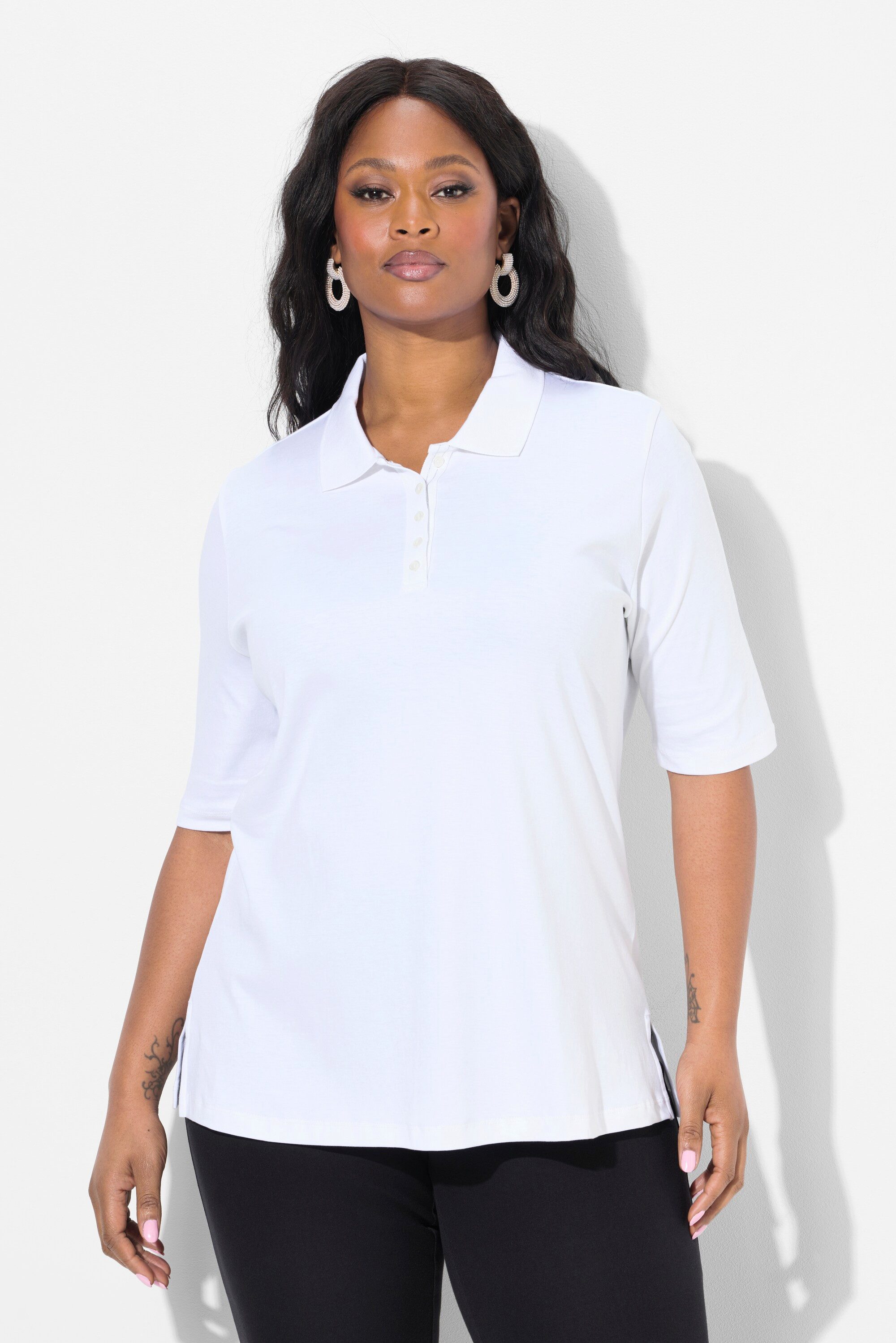 Ulla Popken Poloshirt Poloshirt Classic Polokragen günstig online kaufen