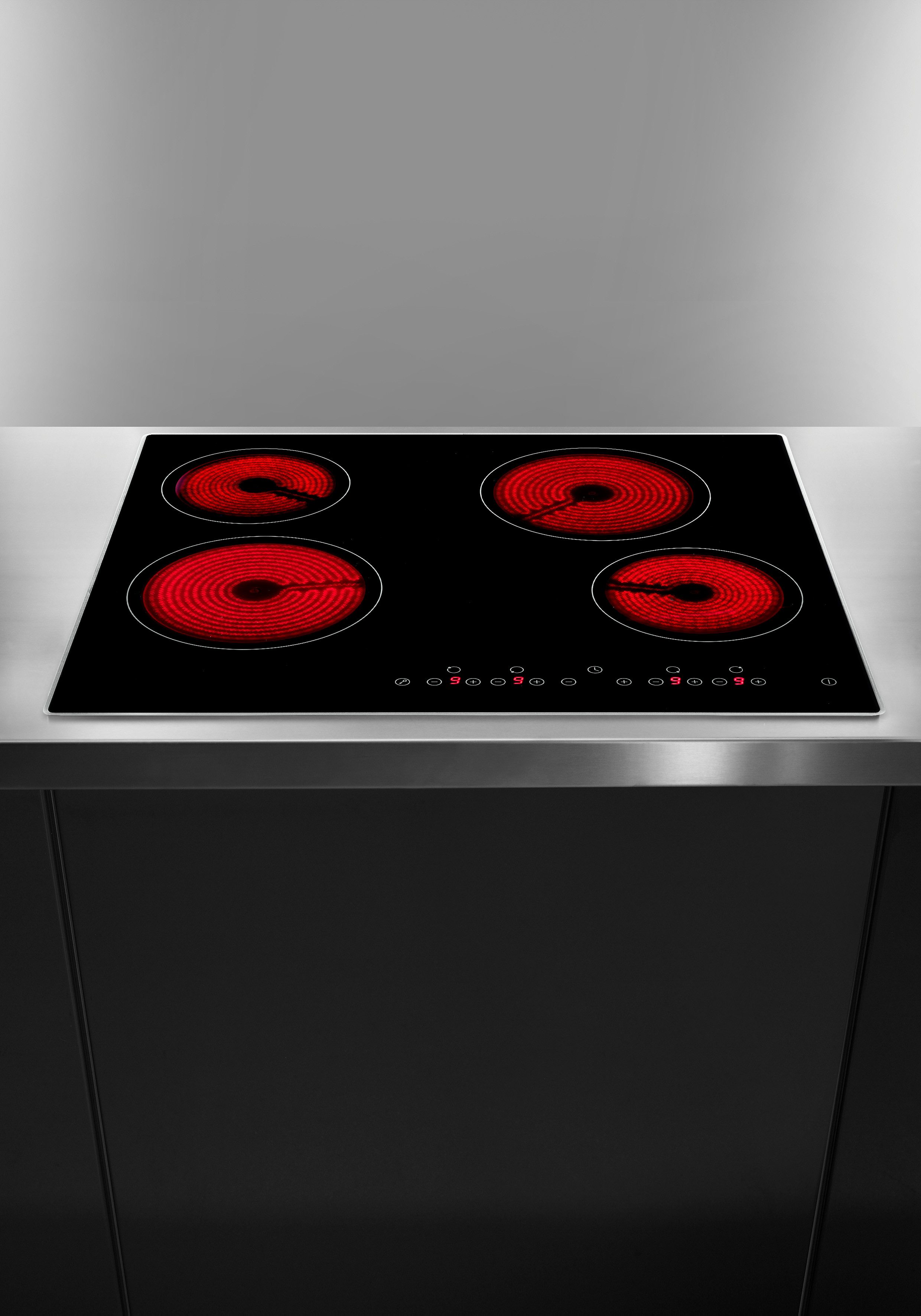 Hanseatic Elektro-Kochfeld HC46066TA, Timer-Funktion unterstützt dich beim punktgenauen Garen