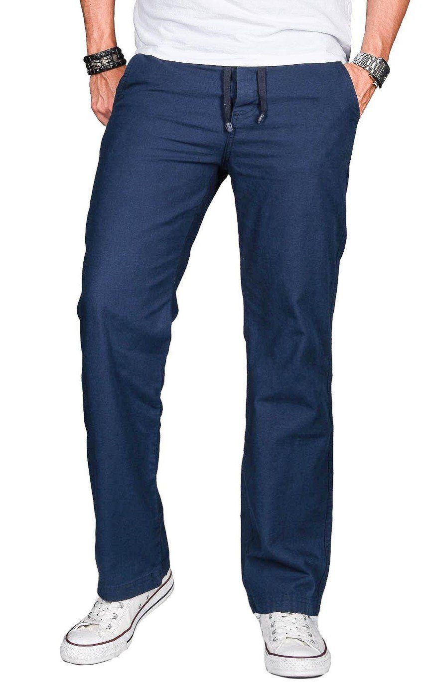 Alessandro Salvarini Straight-Jeans A. Salvarini Herren Leinenhose leichte günstig online kaufen