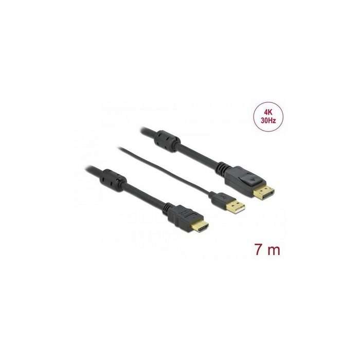 Delock HDMI zu DisplayPort Kabel 4K 30 Hz 7 m Computer-Kabel