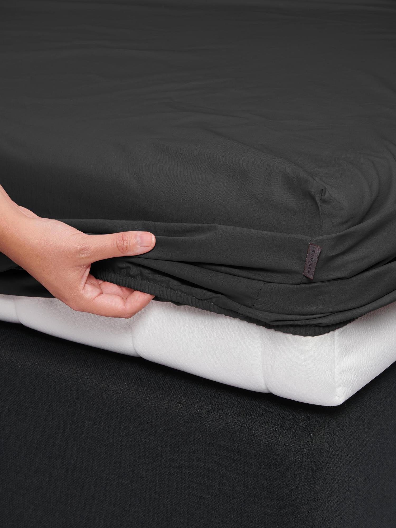 Essenza Spannbettlaken Premium Percale, Perkal, Gummizug: rundum, (1 Stück) günstig online kaufen