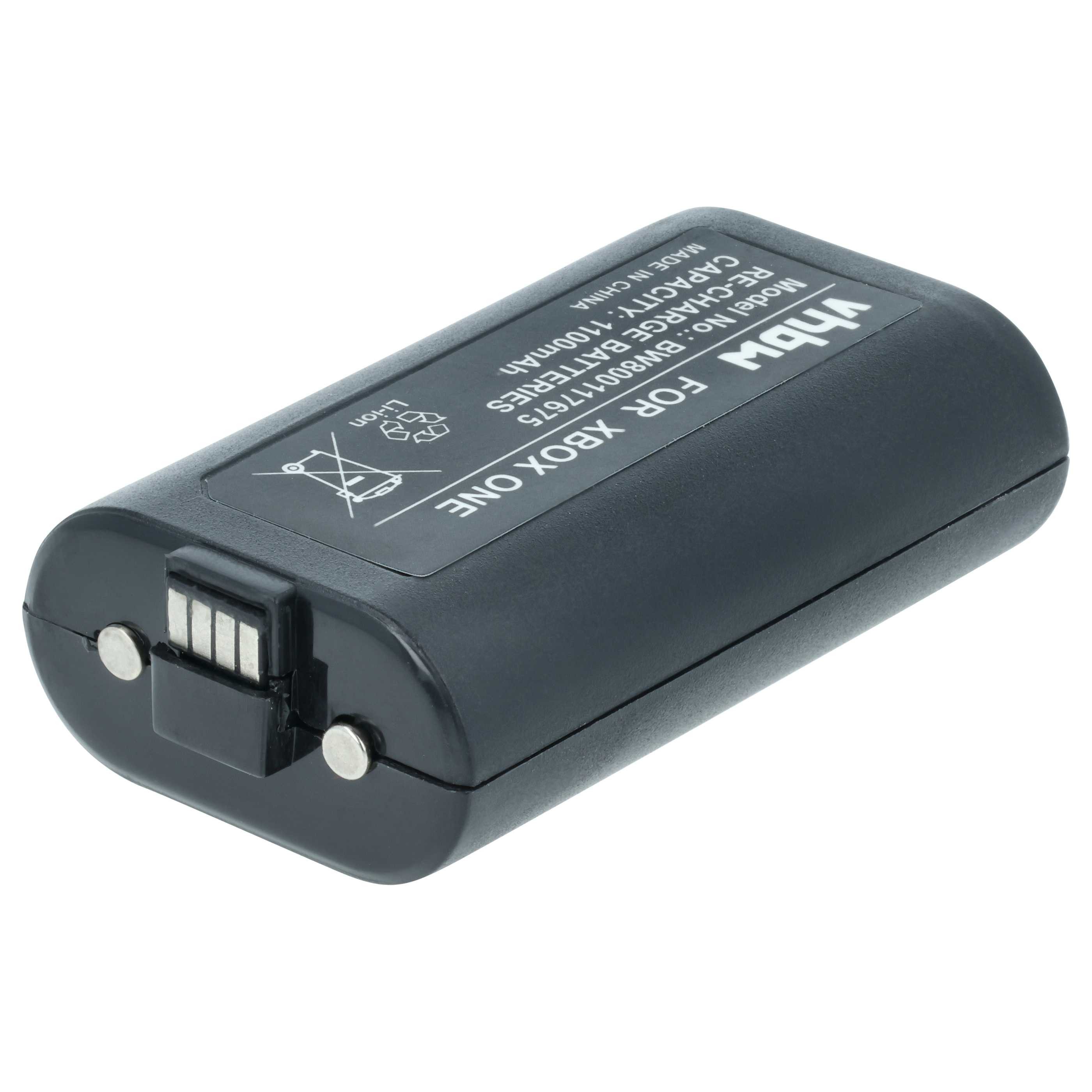 vhbw Akku passend für Microsoft Xbox One, Xbox One Elite, Xbox One S, Xbox Akku Akku Li-Ion 1100 mAh (3 V, 1 St), Leistungsfähiger Austausch-Akku für den Controller Ihrer Spielkonsole