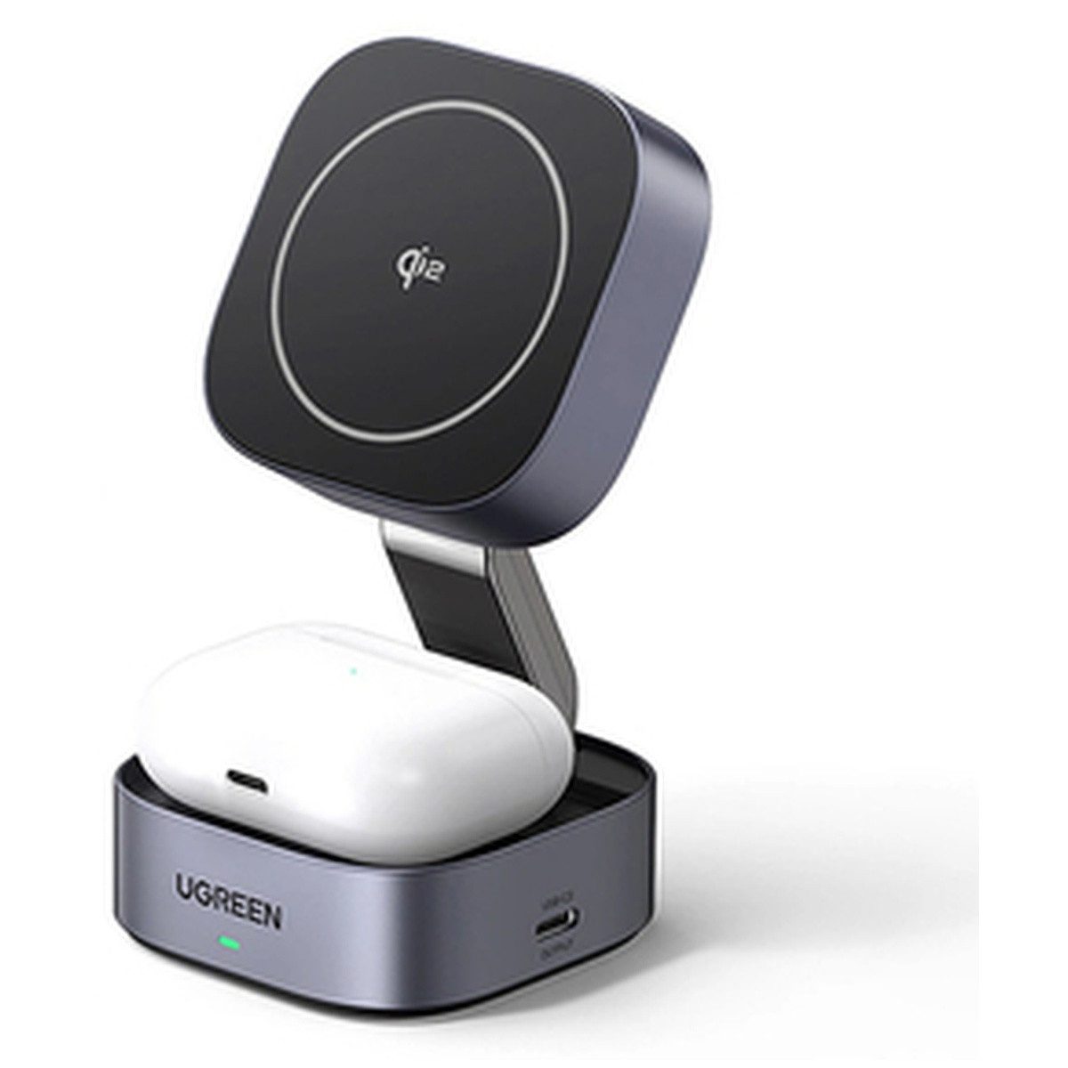 UGREEN Ugreen W702 3in1 induktives Ladegerät MagSafe Qi2 und USB-C Smartphone-Ladegerät