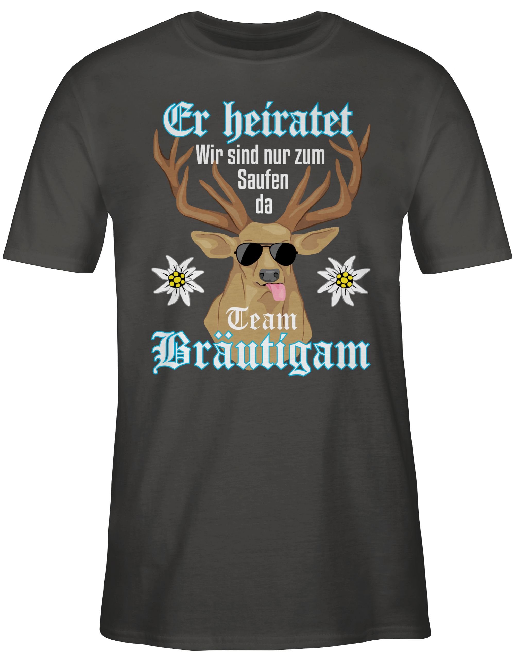 Shirtracer T-Shirt Team Bräutigam - Er Heiratet JGA Männer