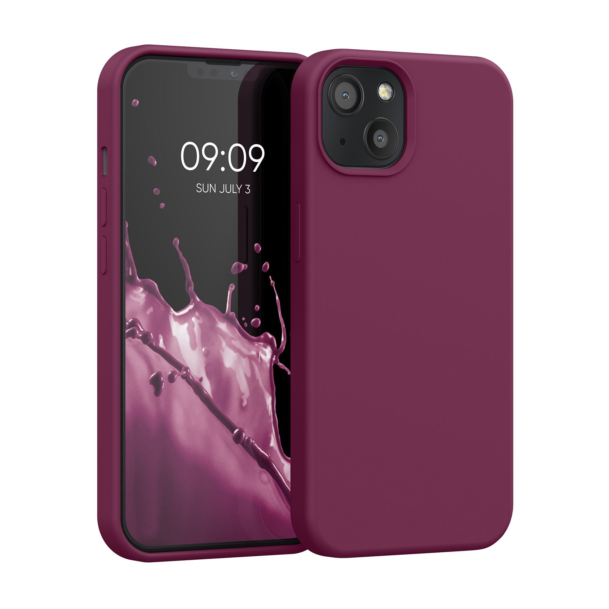 kwmobile Handyhülle Hülle für Apple iPhone 13, Hülle Silikon gummiert - Handyhülle - Handy Case Cover