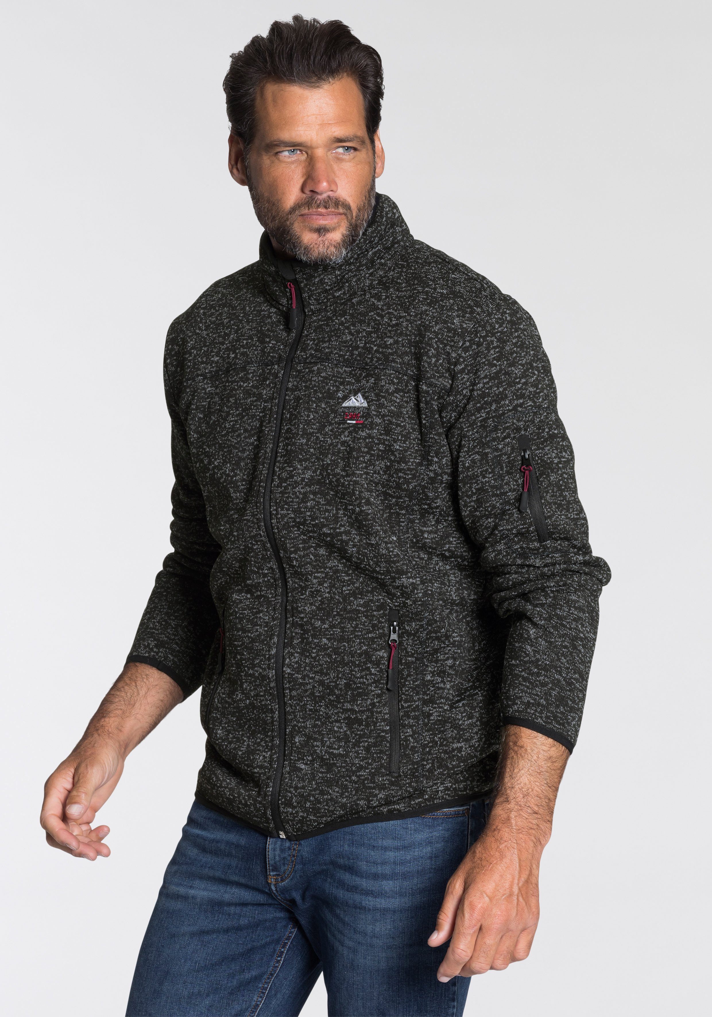 Man's World Strickfleecejacke für die Übergangszeit, günstig online kaufen