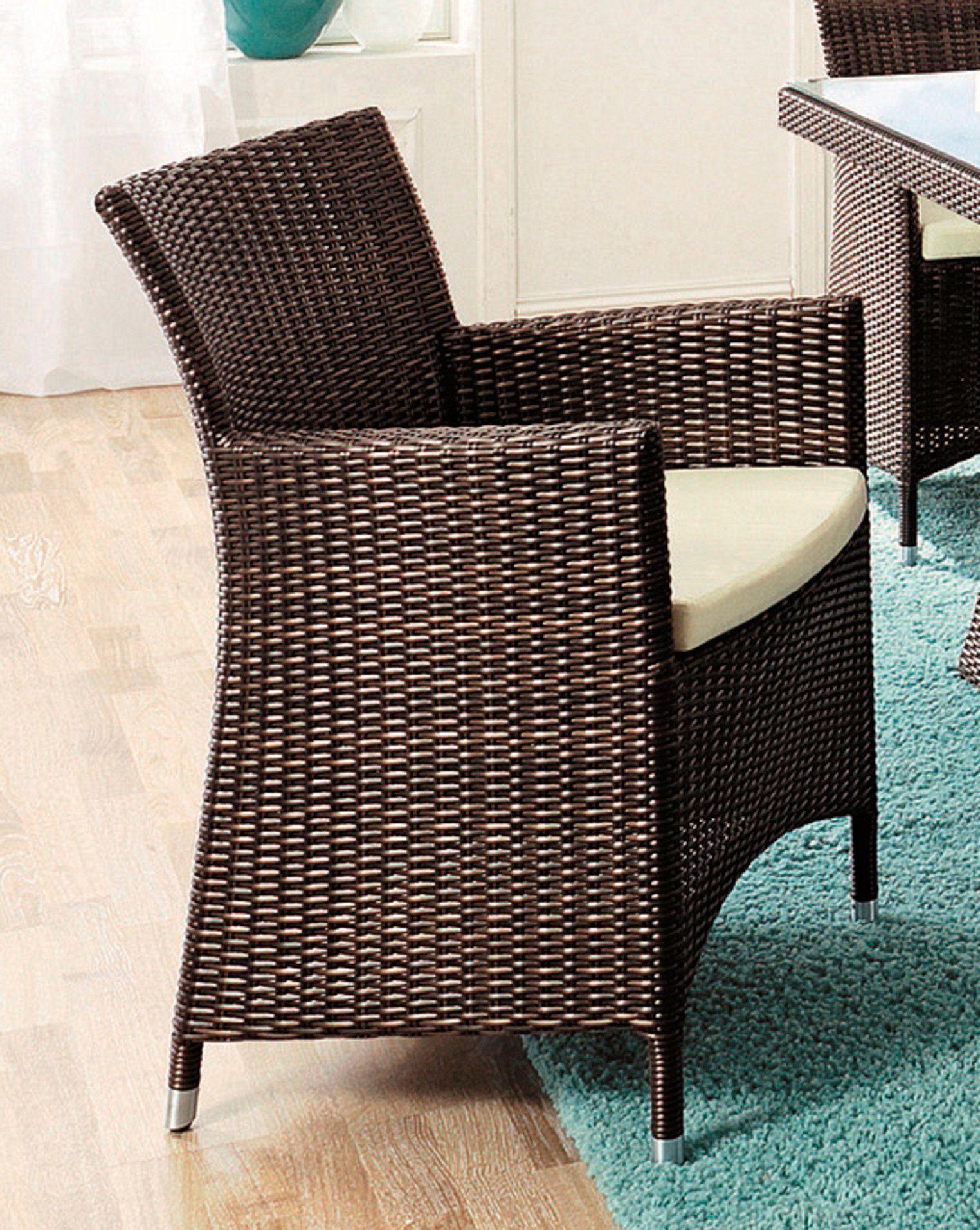 DESTINY Sessel »Auckland«, Polyrattan, Gestell aus beschichtetem