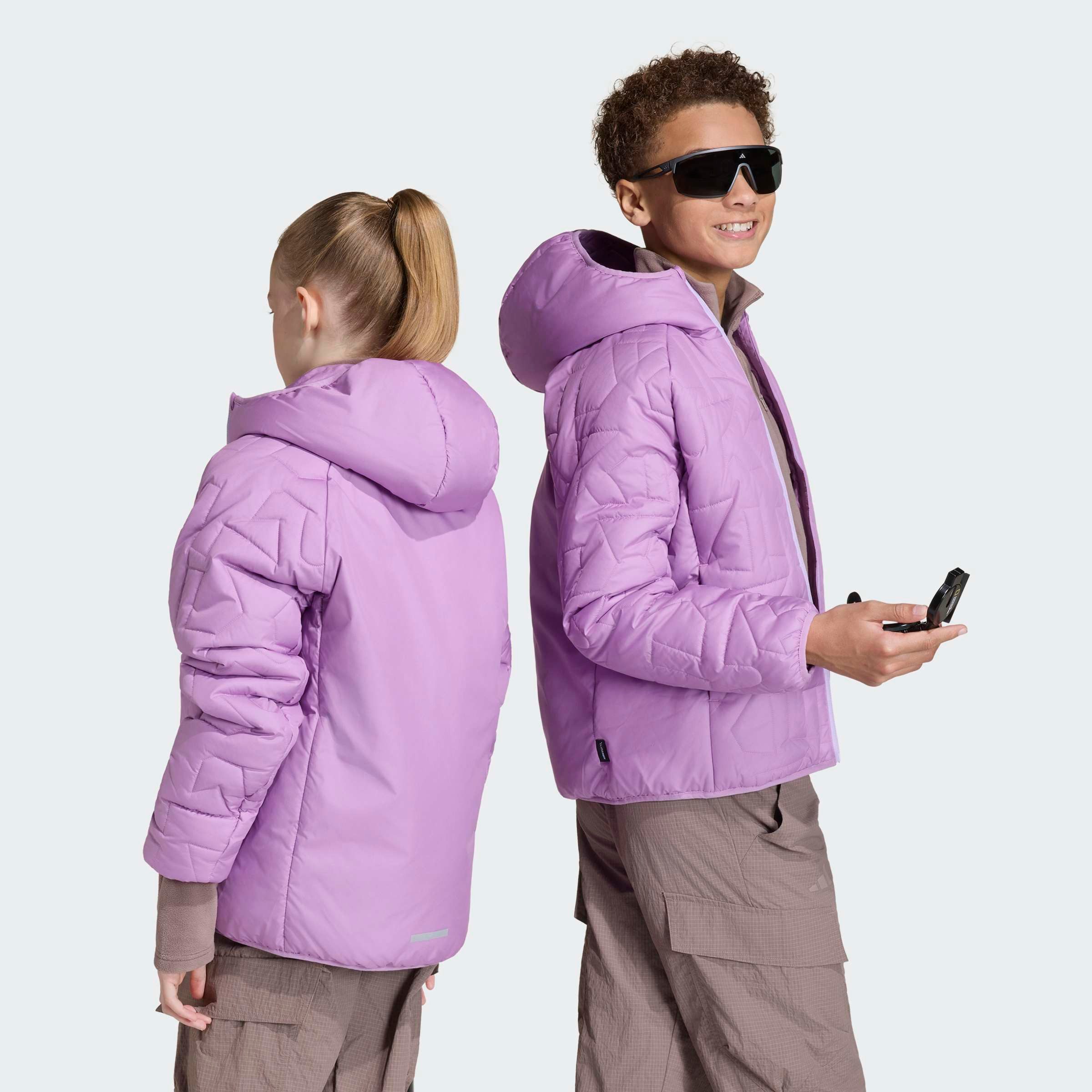 adidas TERREX Outdoorjacke KIDS XPERIOR CLIMAWARM GEFÜTTERTE für Kinder, mit durchgehendem Reißverschluss, aus Ripstop-Material