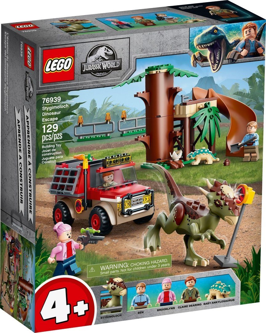 LEGO® LEGO® Jurassic World™ 76939 Flucht des Stygimoloch Konstruktionsspielsteine, (129 St)