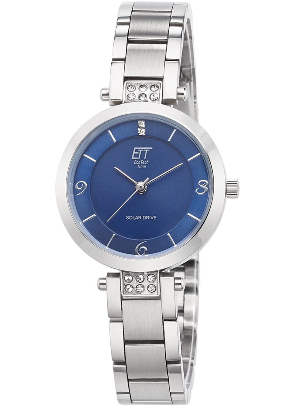 ETT Eco Tech Time Quarzuhr ETT ELS-12142-31M Diamond Lady Solar Drive Damenuhr 30mm 5ATM ETT ELS-12142-31M Diamond Lady Solar Drive Damenuhr 30mm 5ATM