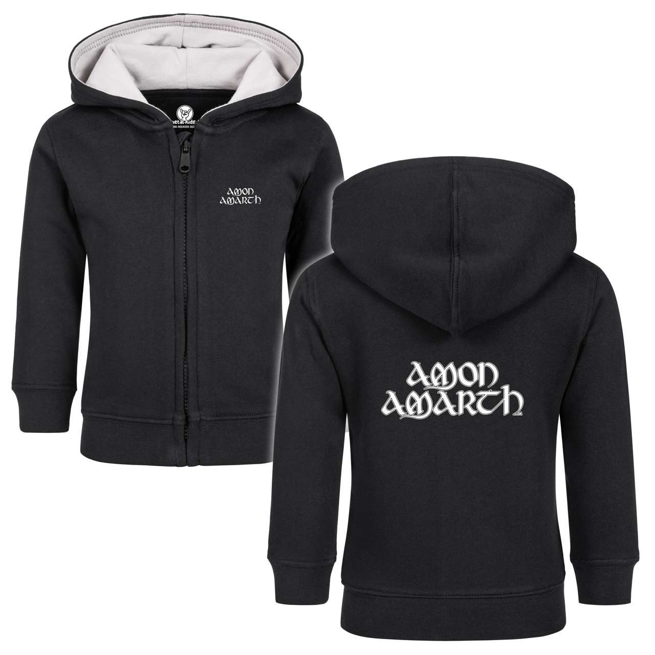 Kapuzensweatjacke mit Amon Amarth (Logo) Aufdruck für Babys (0–24 M)