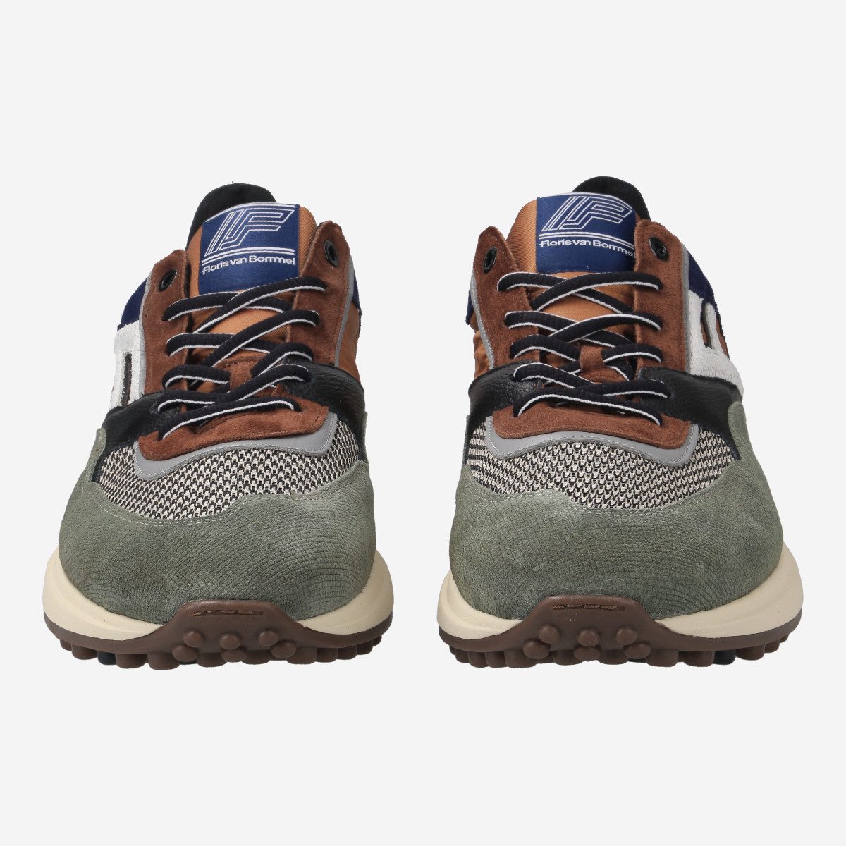 Floris van Bommel Floris van Bommel NOPPI, Sneaker in Grün kombiniert für Herren Sneaker