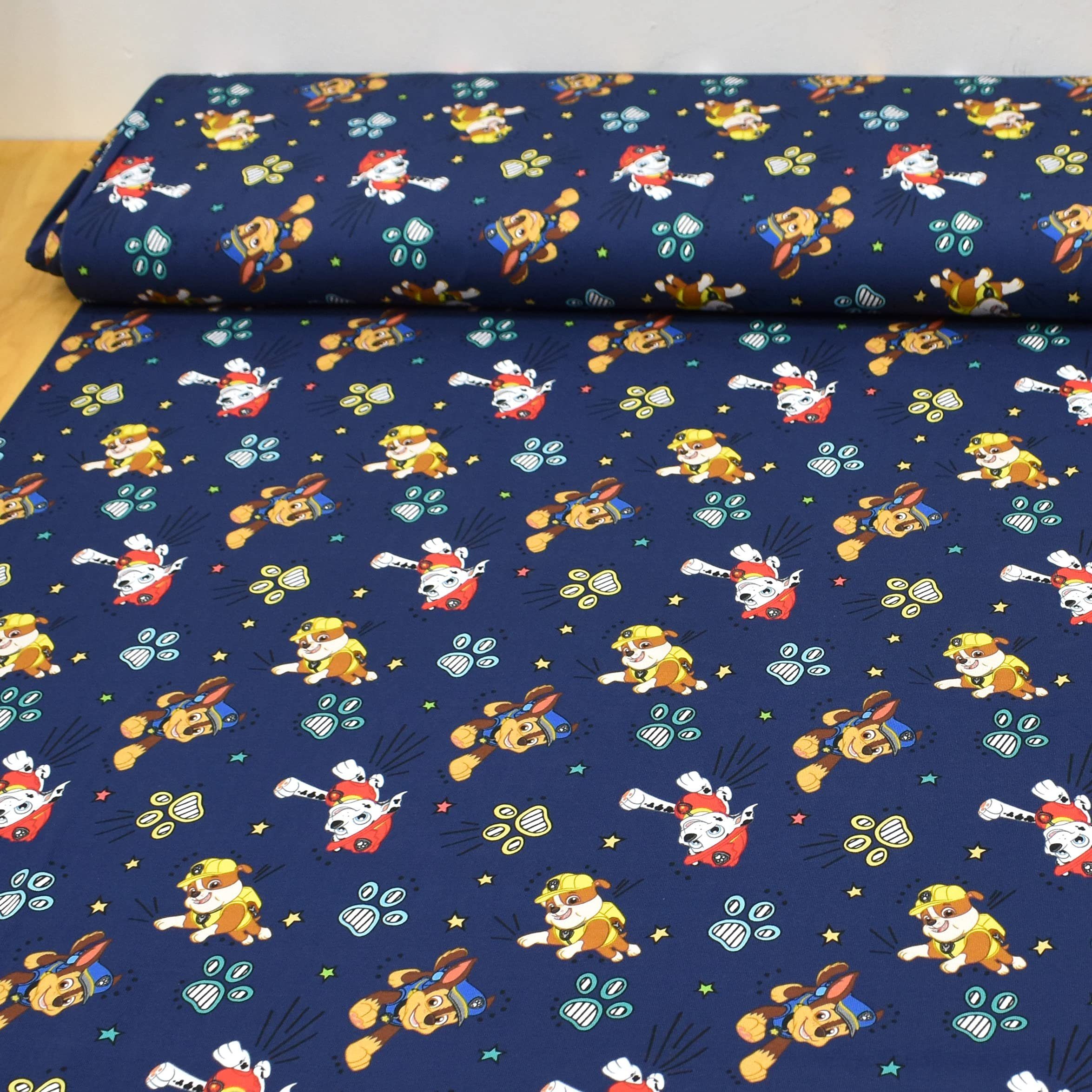 MAGAM-Stoffe Stoff "Paw Patrol", Kinder Jersey ÖKO-TEX Meterware ab 50cm
